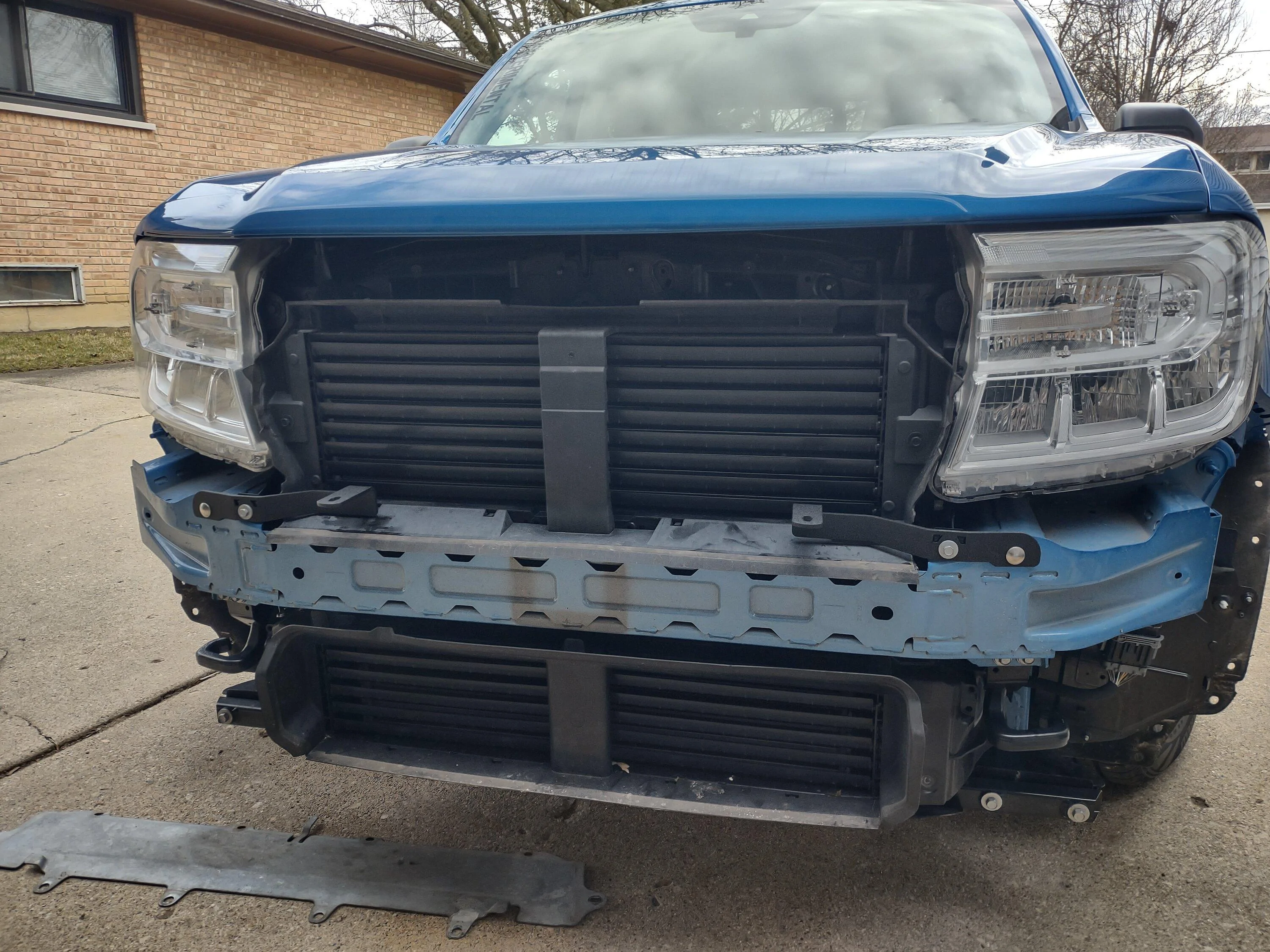 Ford Maverick JJC grill brackets with Hella 500 LEDs IMG_20240207_142440566_HDR