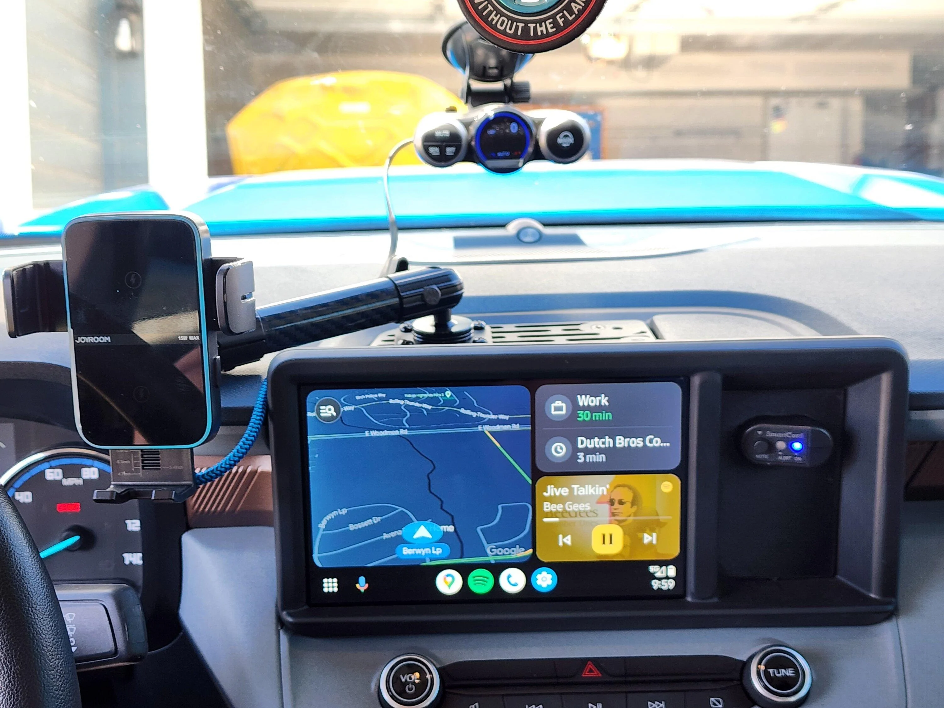 Ford Maverick Dash Cubby Overhaul! Akro Designs + Quadlock 20230821_095901