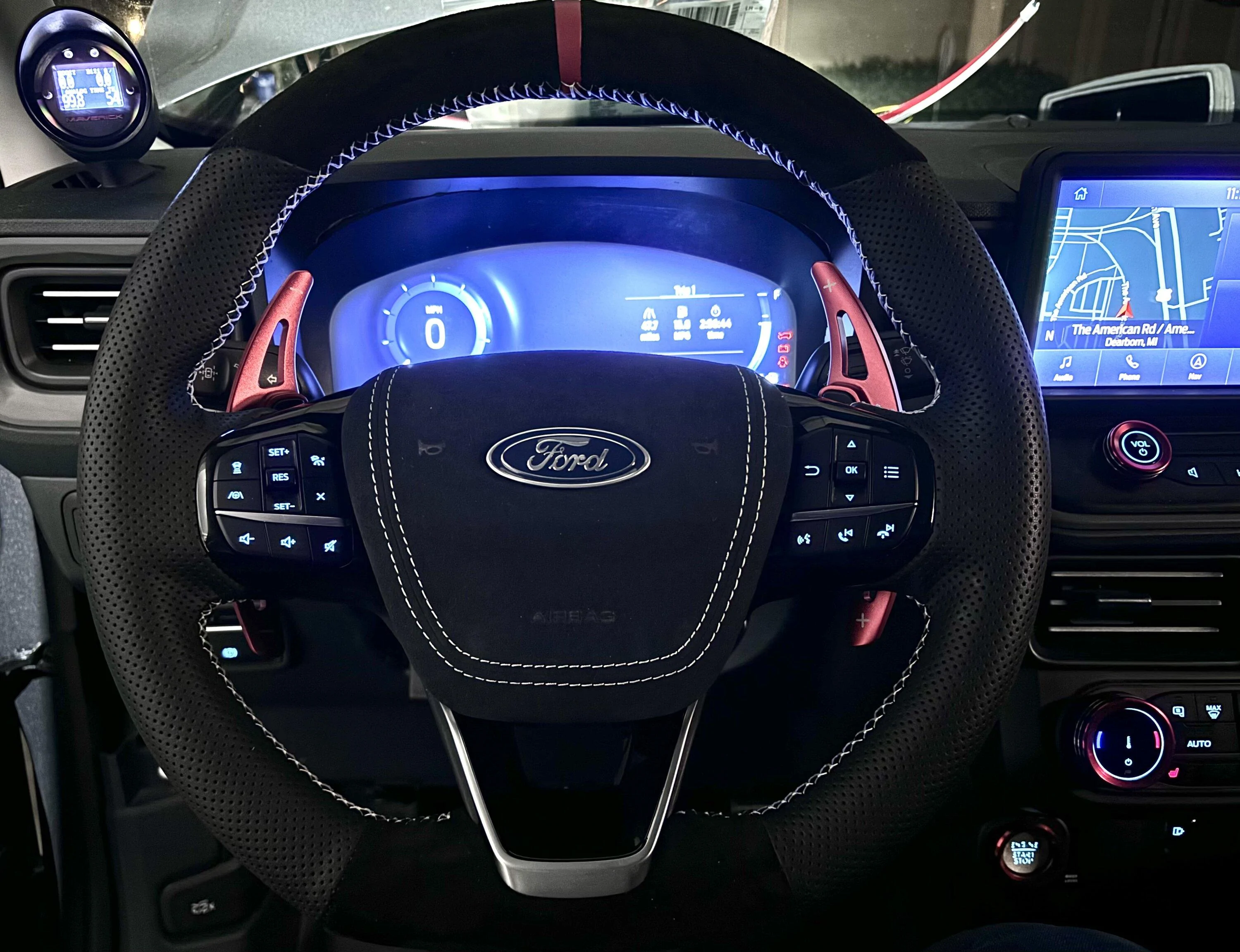 Ford Maverick Customized my Paddle Shift Steering Wheel IMG_0810