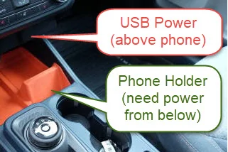 Ford Maverick Underdash tray power USB Power