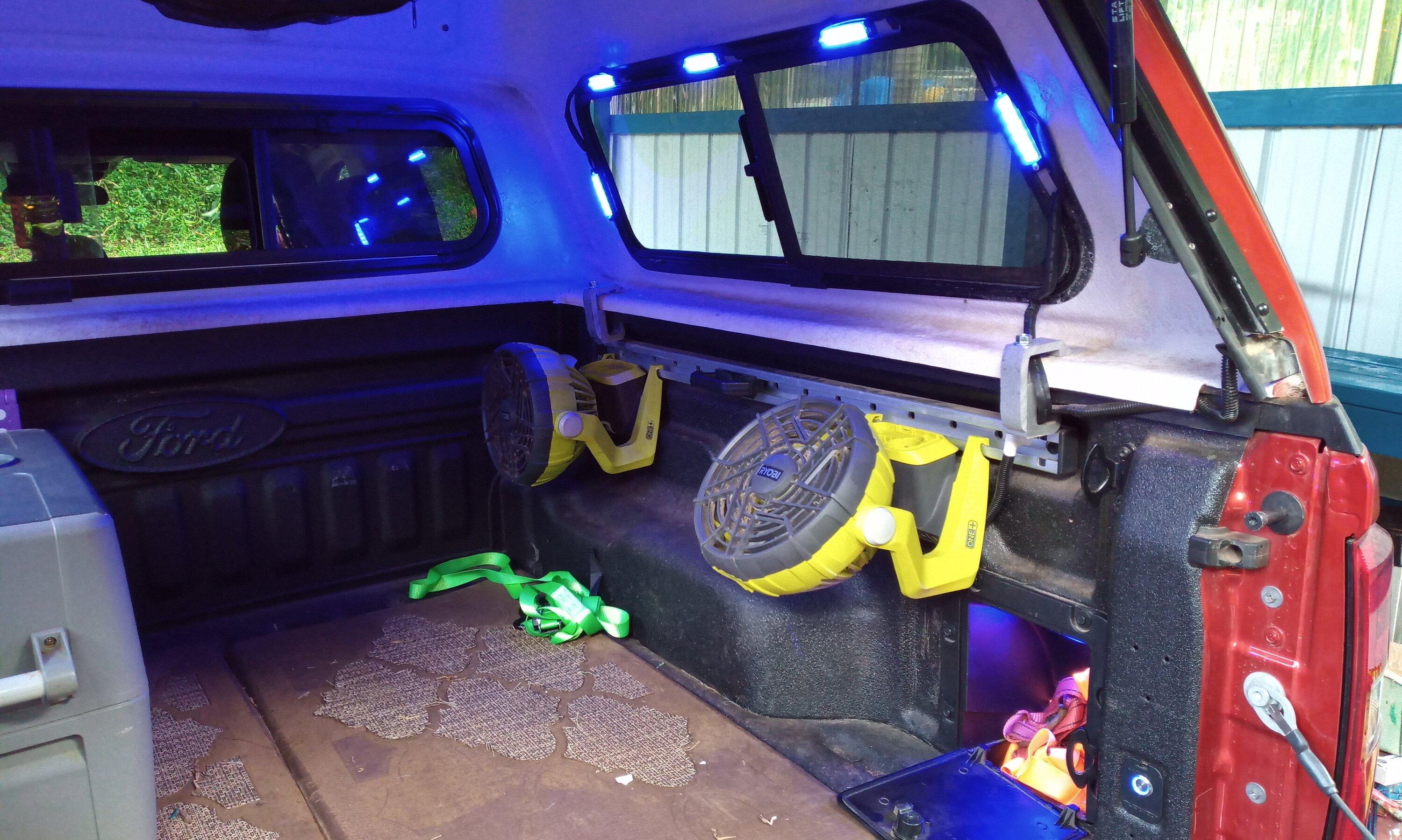 Ford Maverick Bed lights with on/off button and magnetic auto on switch - my DIY IMG_20230925_173341_049