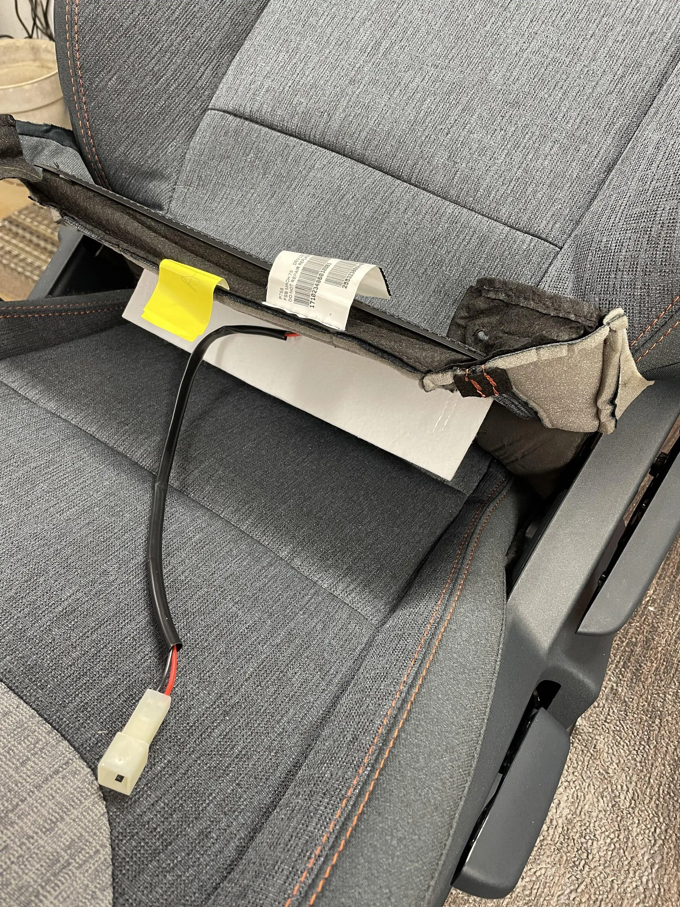 Ford Maverick Seat heaters installed in XLT Maverick IMG_5728
