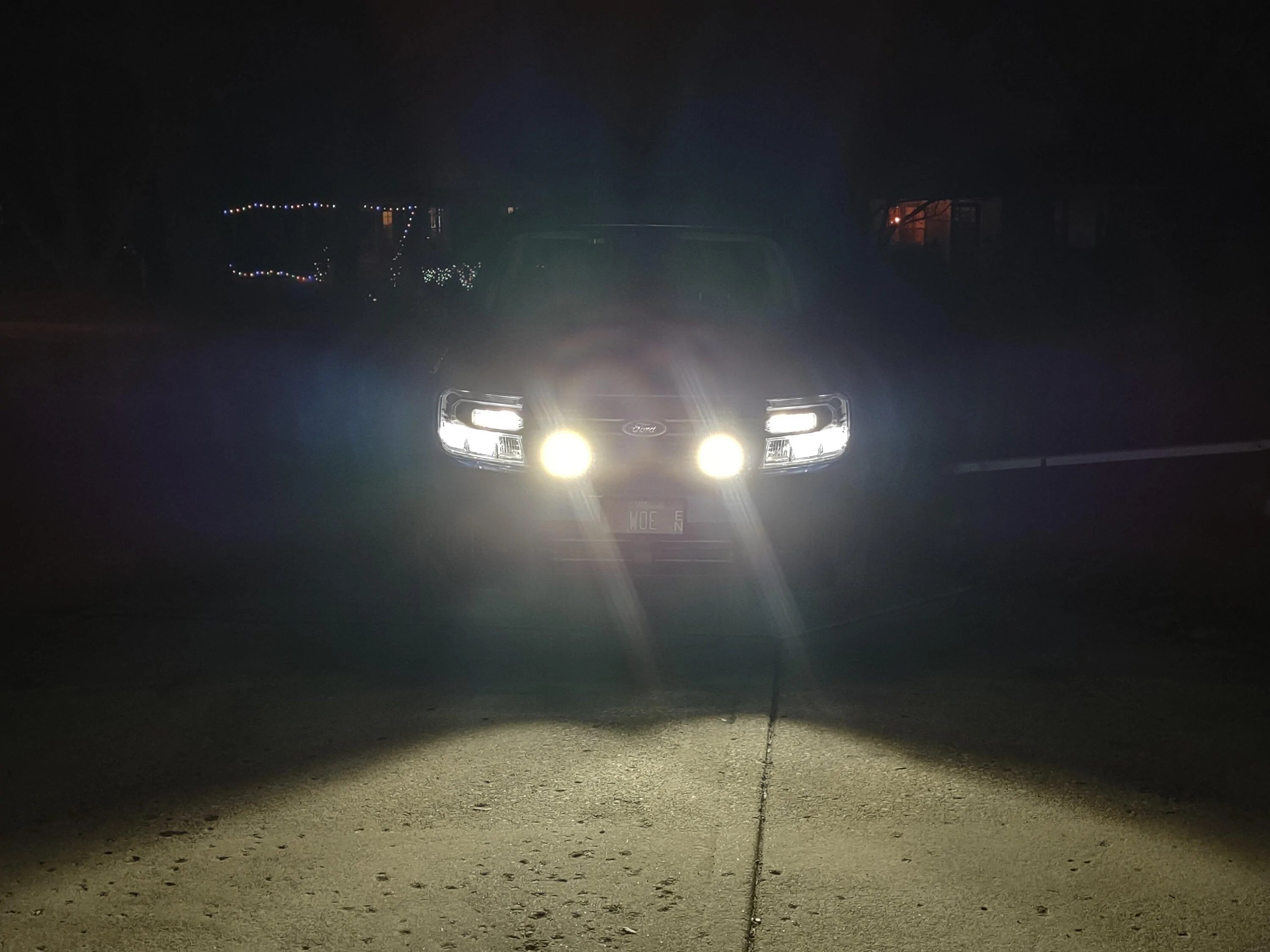 Ford Maverick JJC grill brackets with Hella 500 LEDs IMG_20240211_180436519_HDR