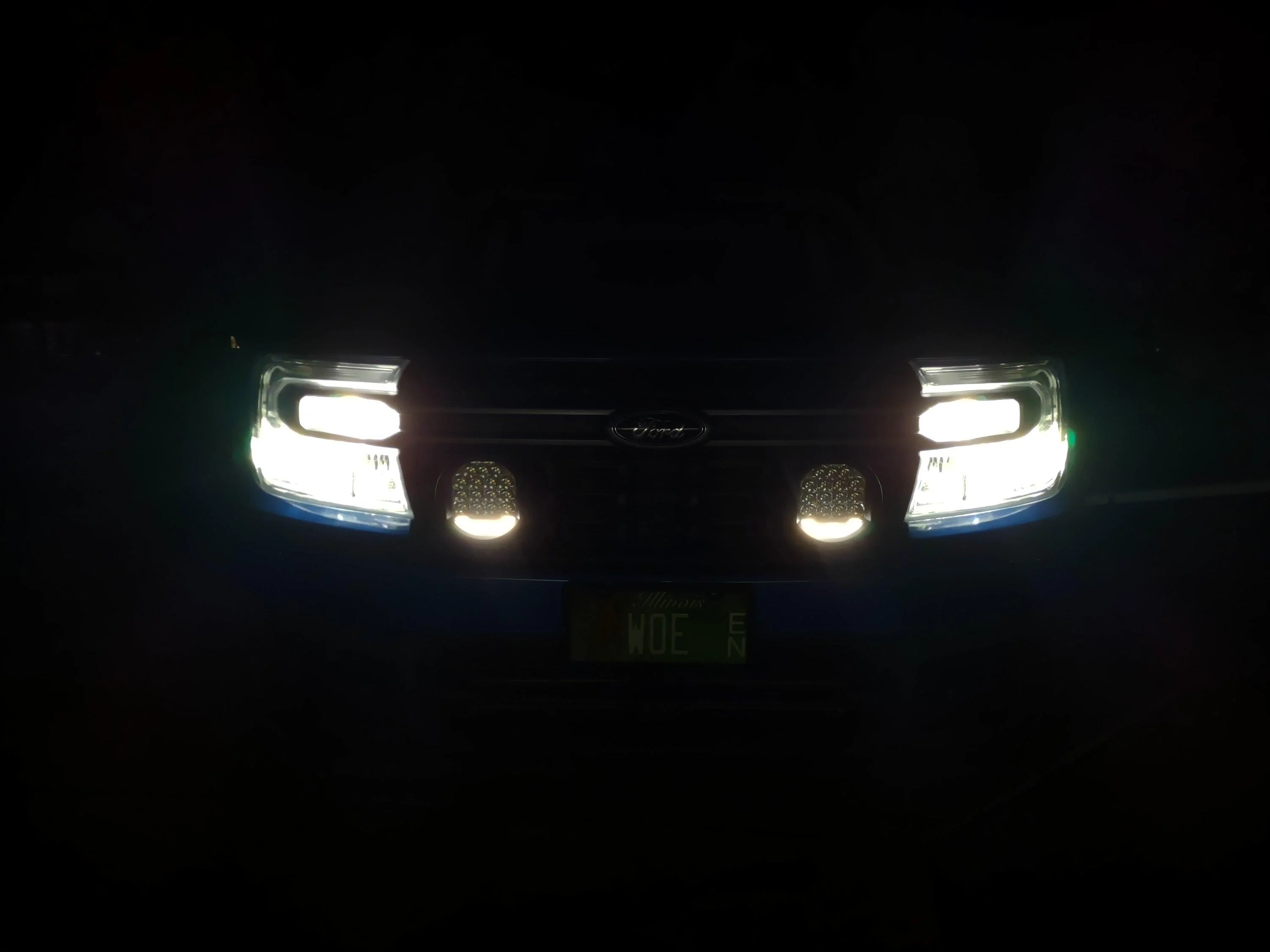 Ford Maverick JJC grill brackets with Hella 500 LEDs IMG_20240211_180609250