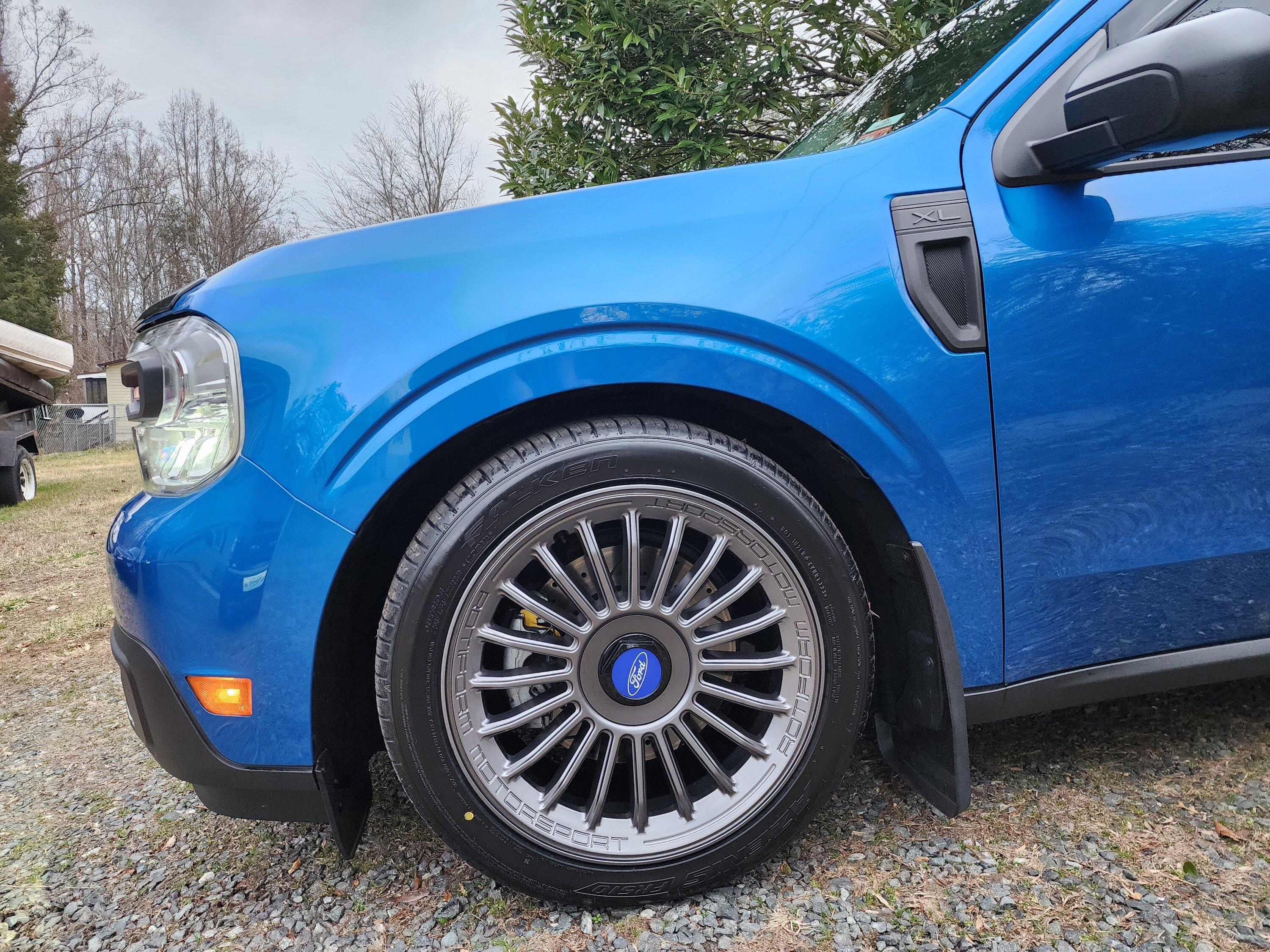 Ford Maverick Old wheels with new tire combination 20240210_164502