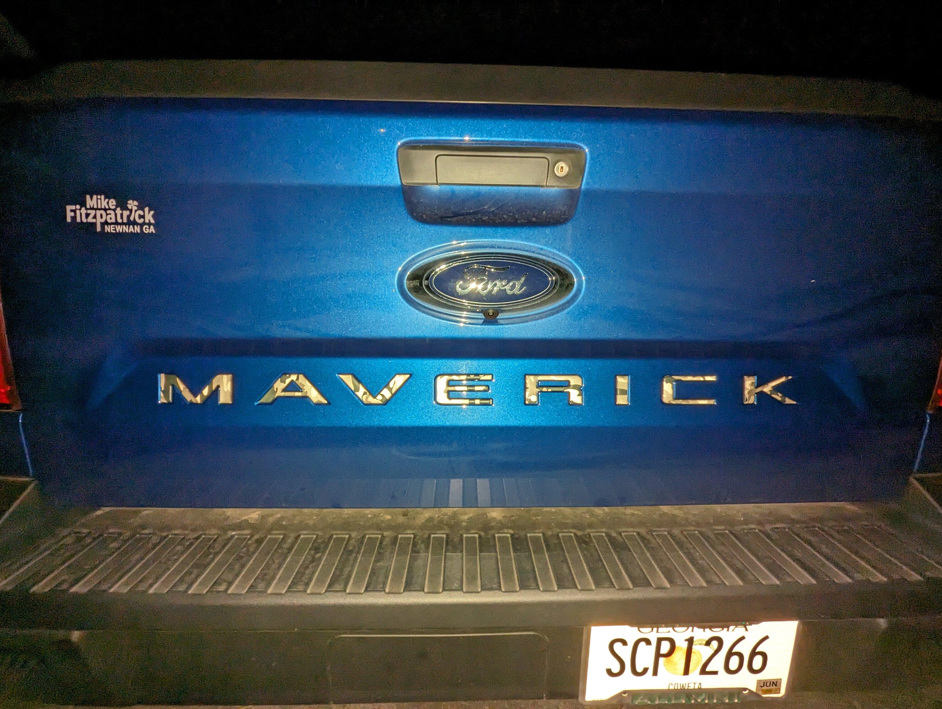 Ford Maverick Tailgate Lettering Choices - opinions? PXL_20240208_015520561
