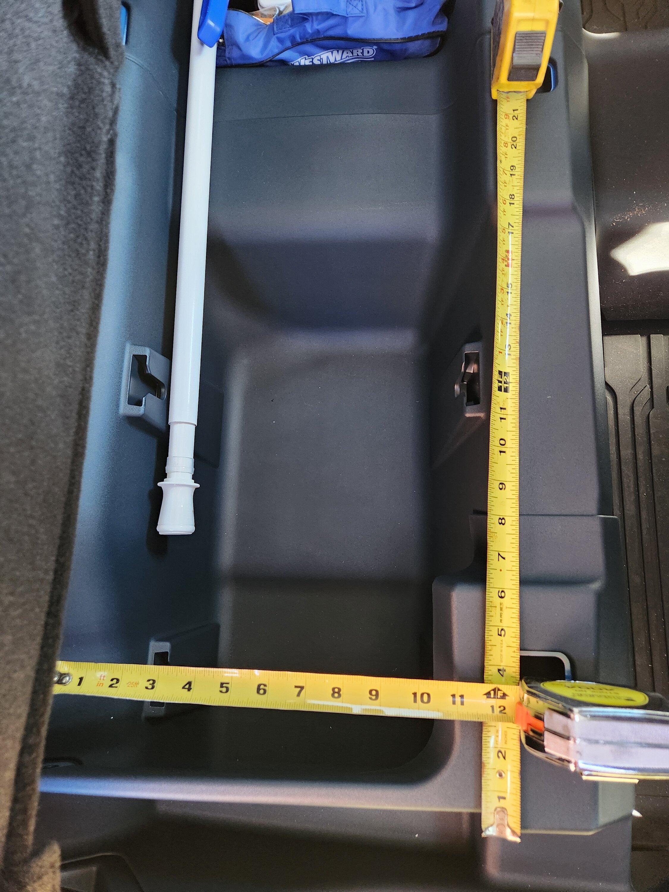 Ford Maverick Maverick Tremor storage space question 20240213_124249