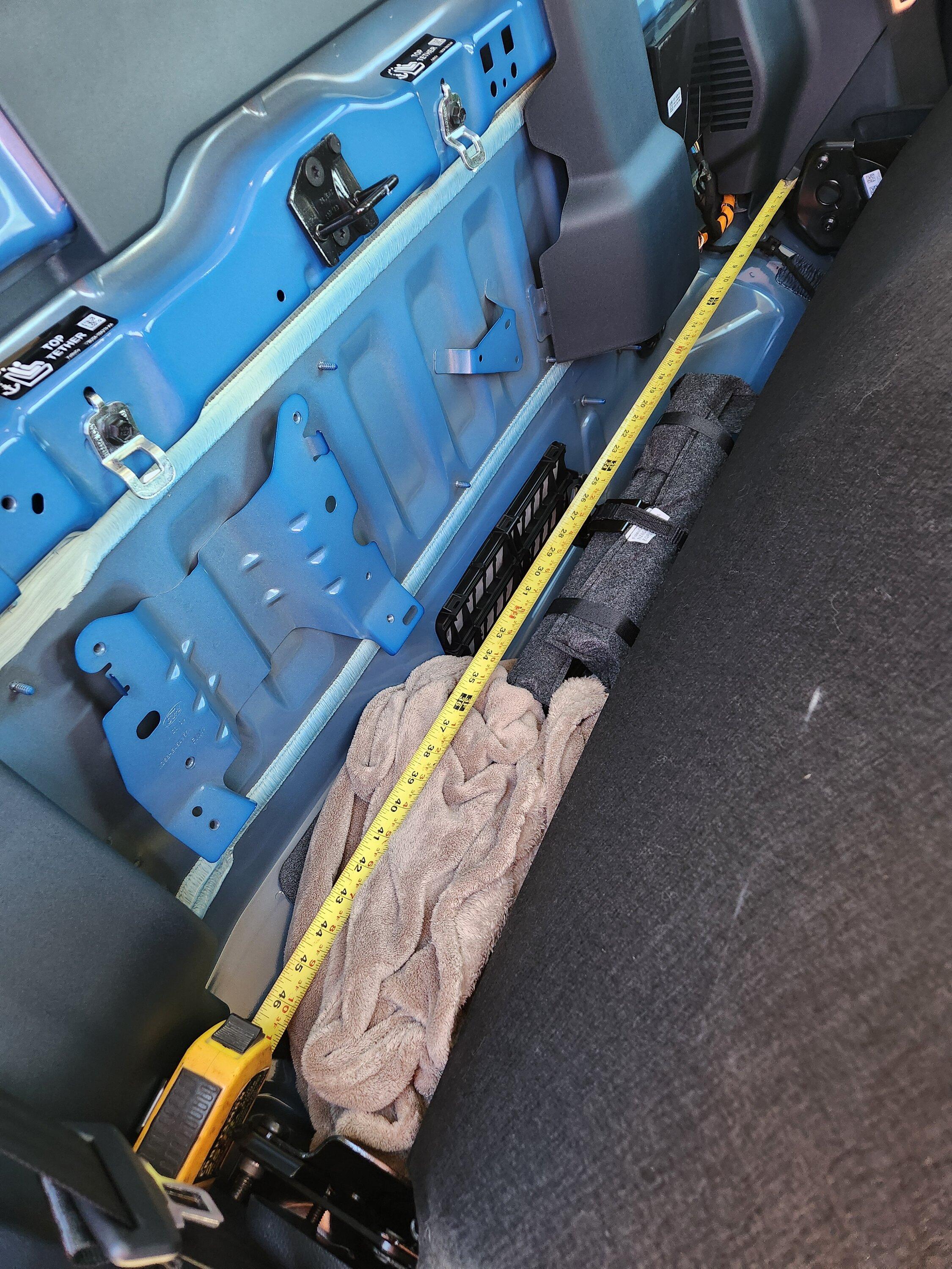 Ford Maverick Maverick Tremor storage space question 20240213_124355