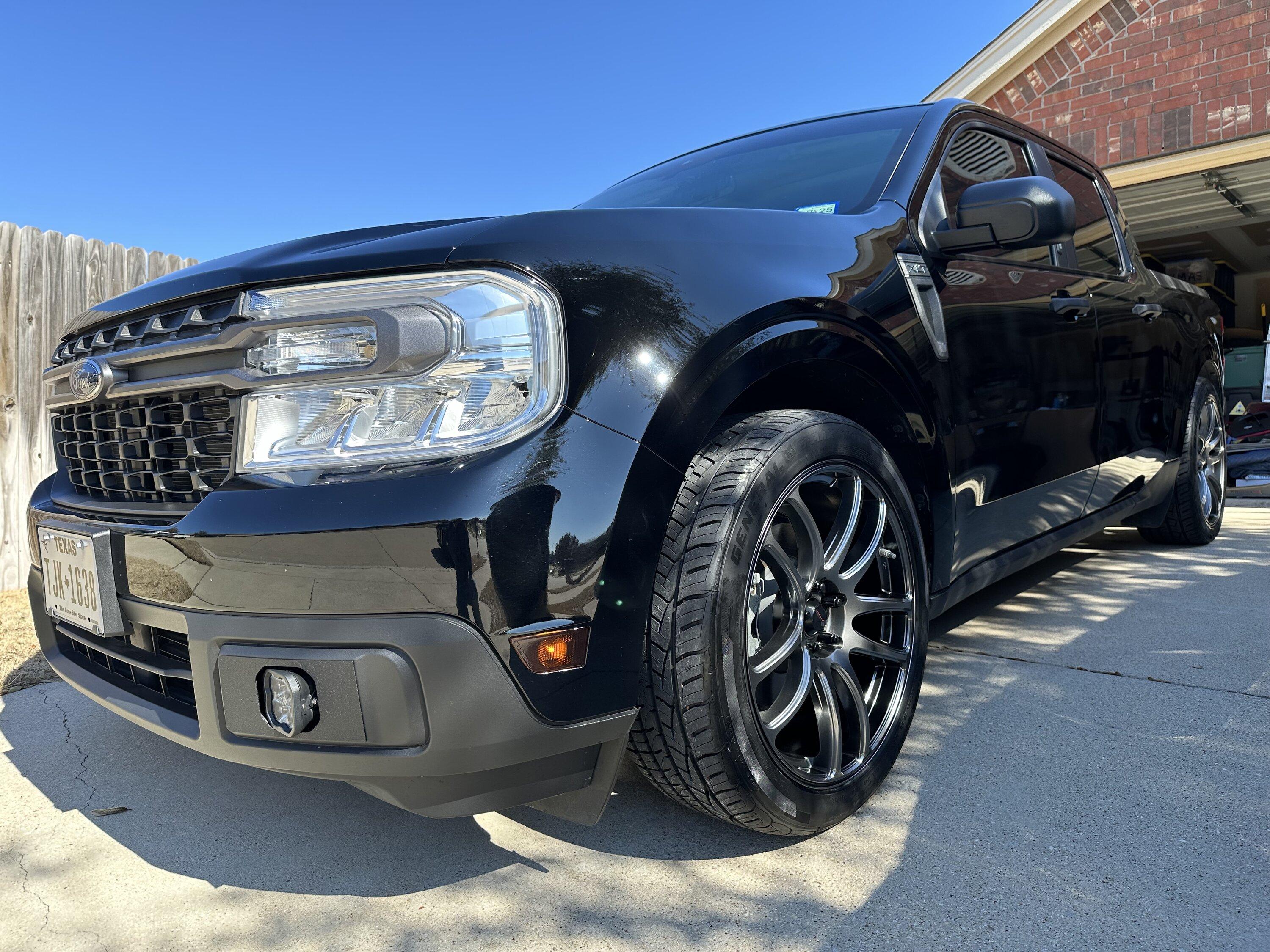 Ford Maverick 2023 Ford Maverick XLT Hybrid Shadow Black Build (Vors TR4, Eibach, Air Design spoilers, Bak tonneau cover, LasFit LEDs Etc) IMG_3248