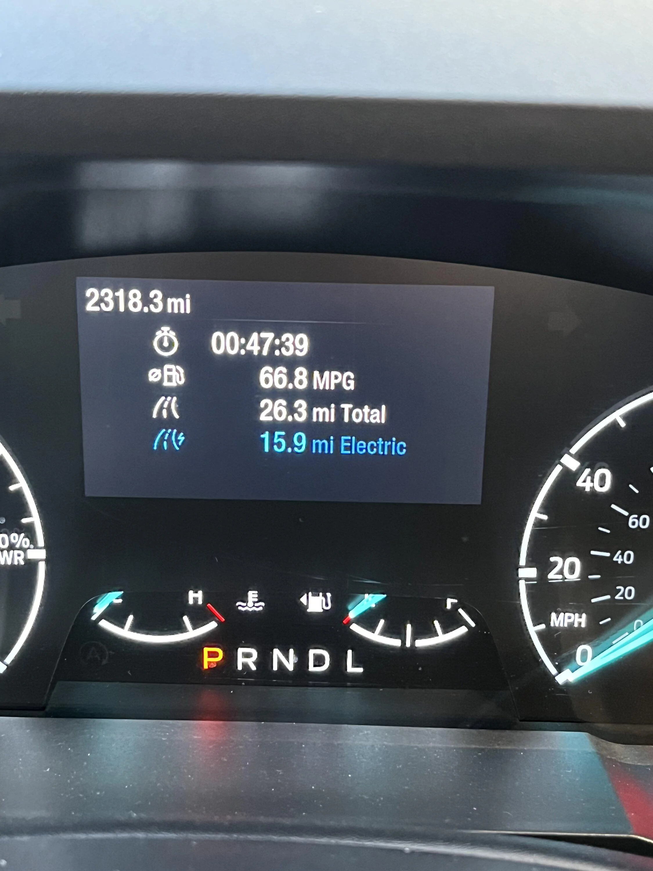 Ford Maverick 700 mile per tank club 66 MPG