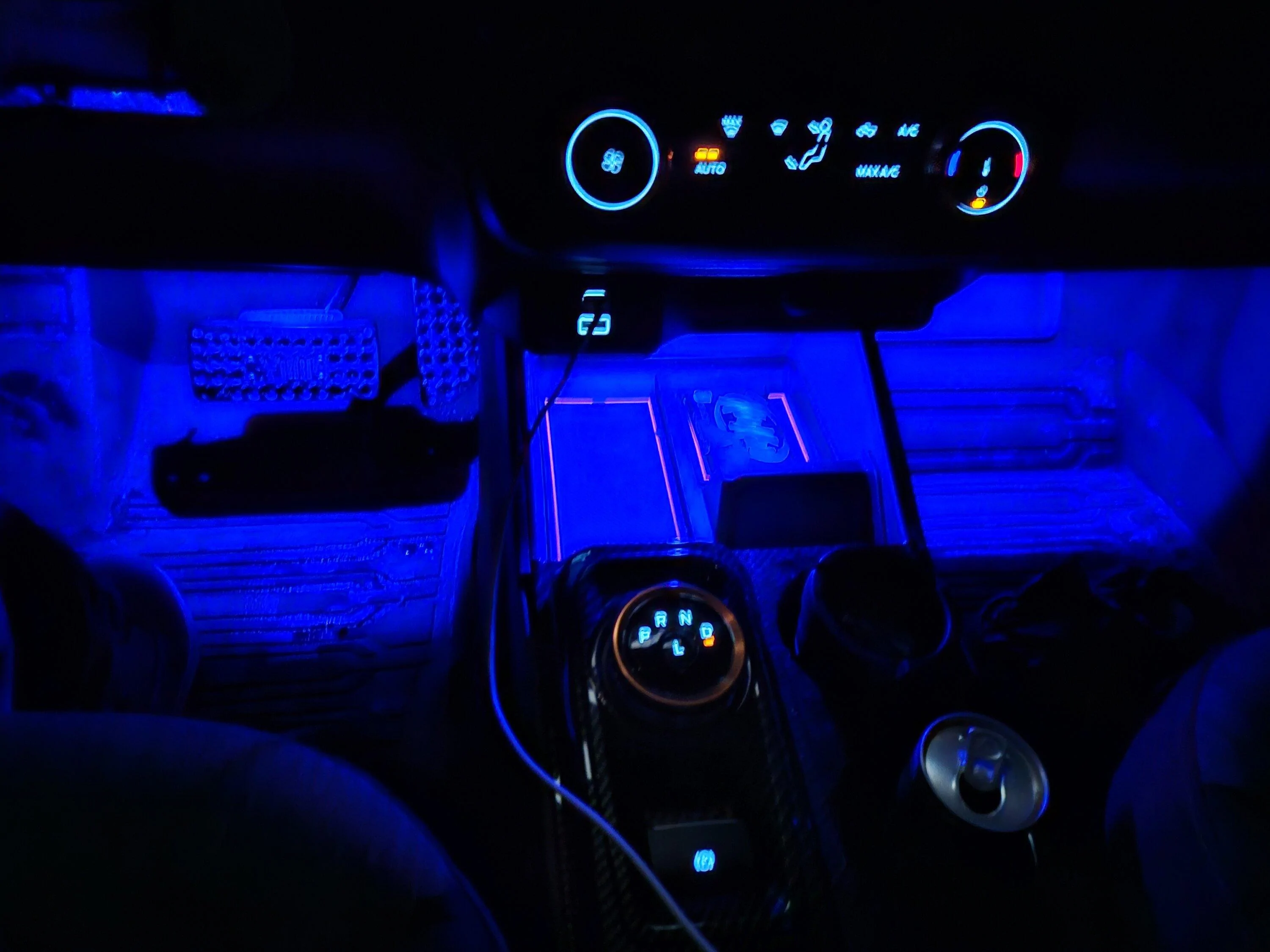 Ford Maverick How-to: Install stock ambient lighting from wrecked Mustang 20240218_195126
