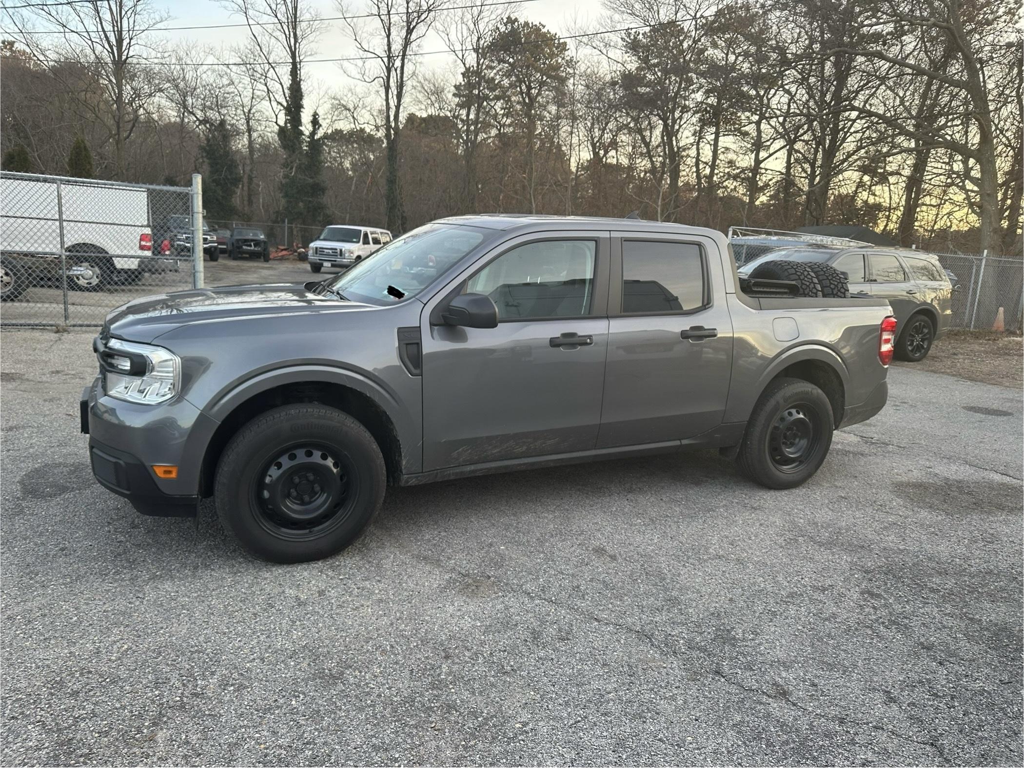 Ford Maverick Black Painted Steelies & Wheels Set IMG_8967