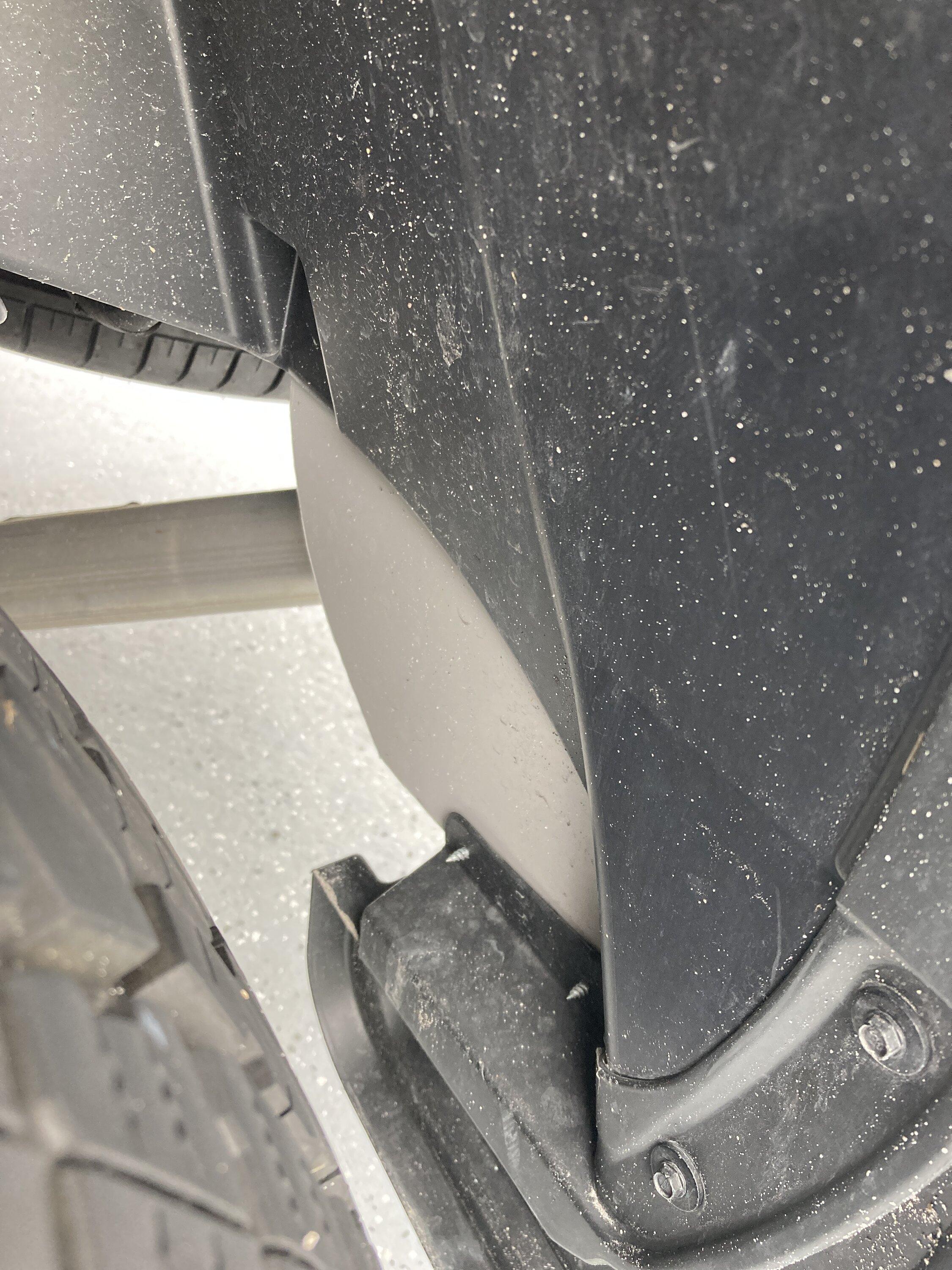 Ford Maverick DIY - build shield to cover underbody cavity behind left rear tire image