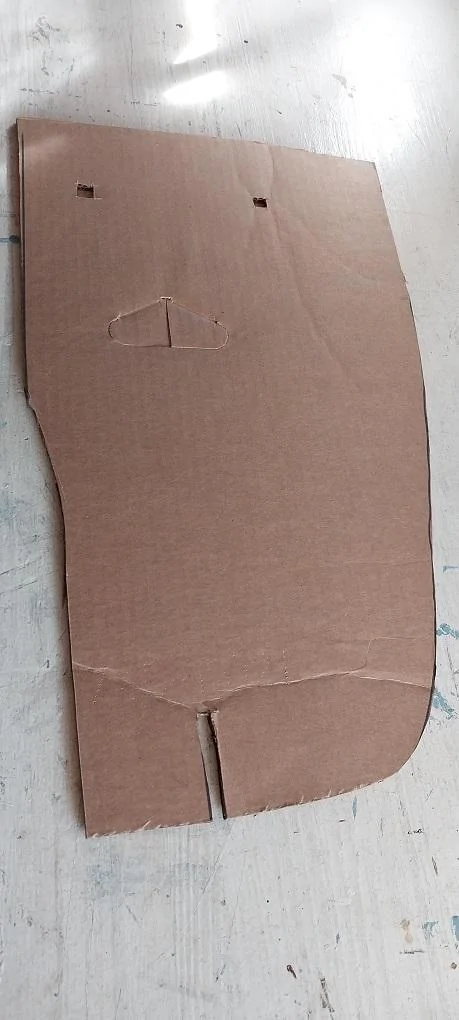 Ford Maverick DIY - build shield to cover underbody cavity behind left rear tire Left Rear Cover Panel