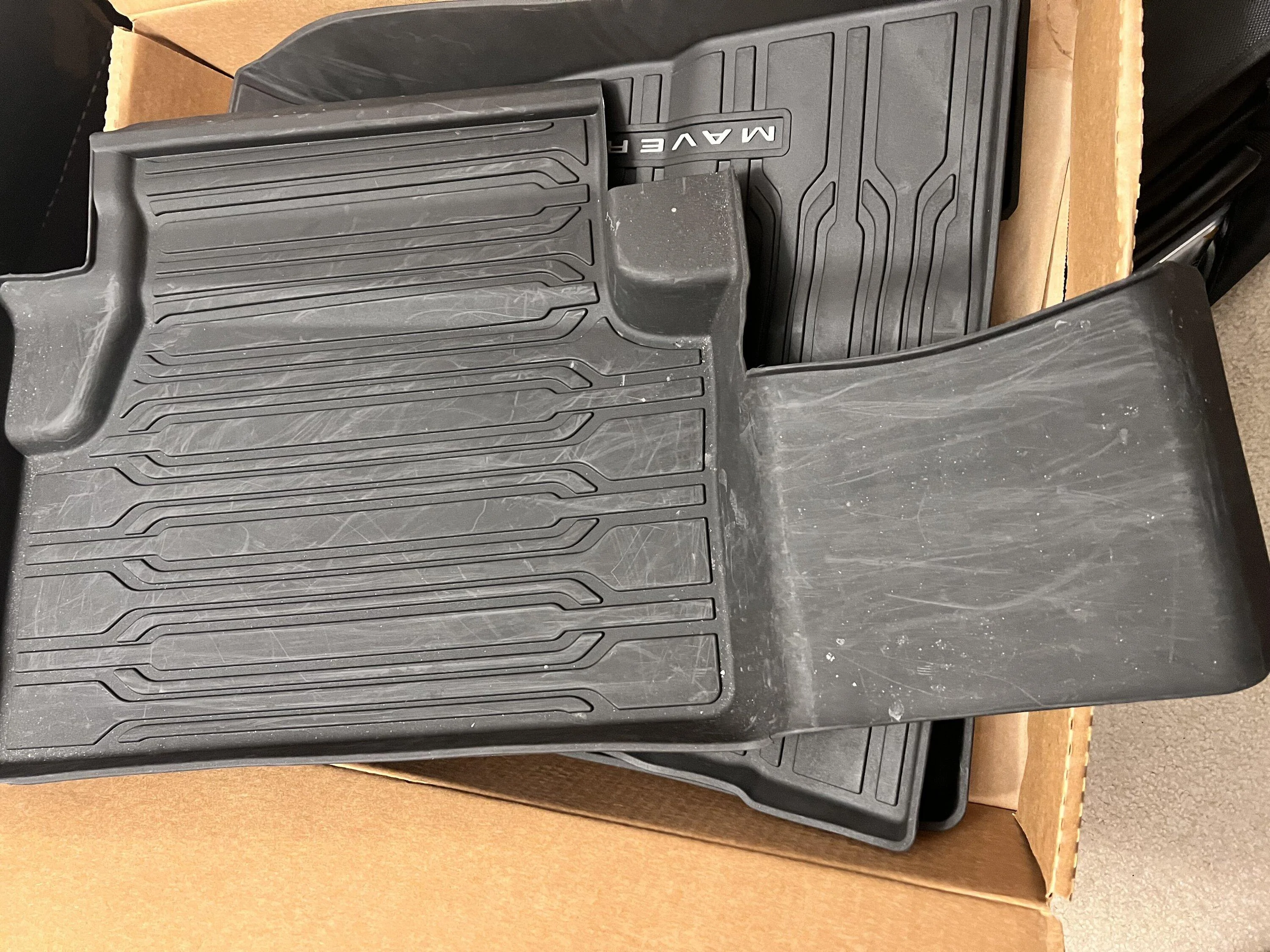 Ford Maverick 22 Maverick Hybrid OEM floor mats + center console bin + cubby insert (CANADA) IMG_1417