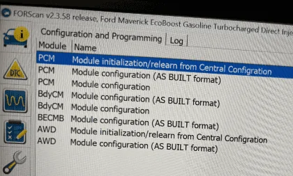 Ford Maverick Issues finding ABS Module when connecting with FORSCAN Screenshot 2024-02-21 095727