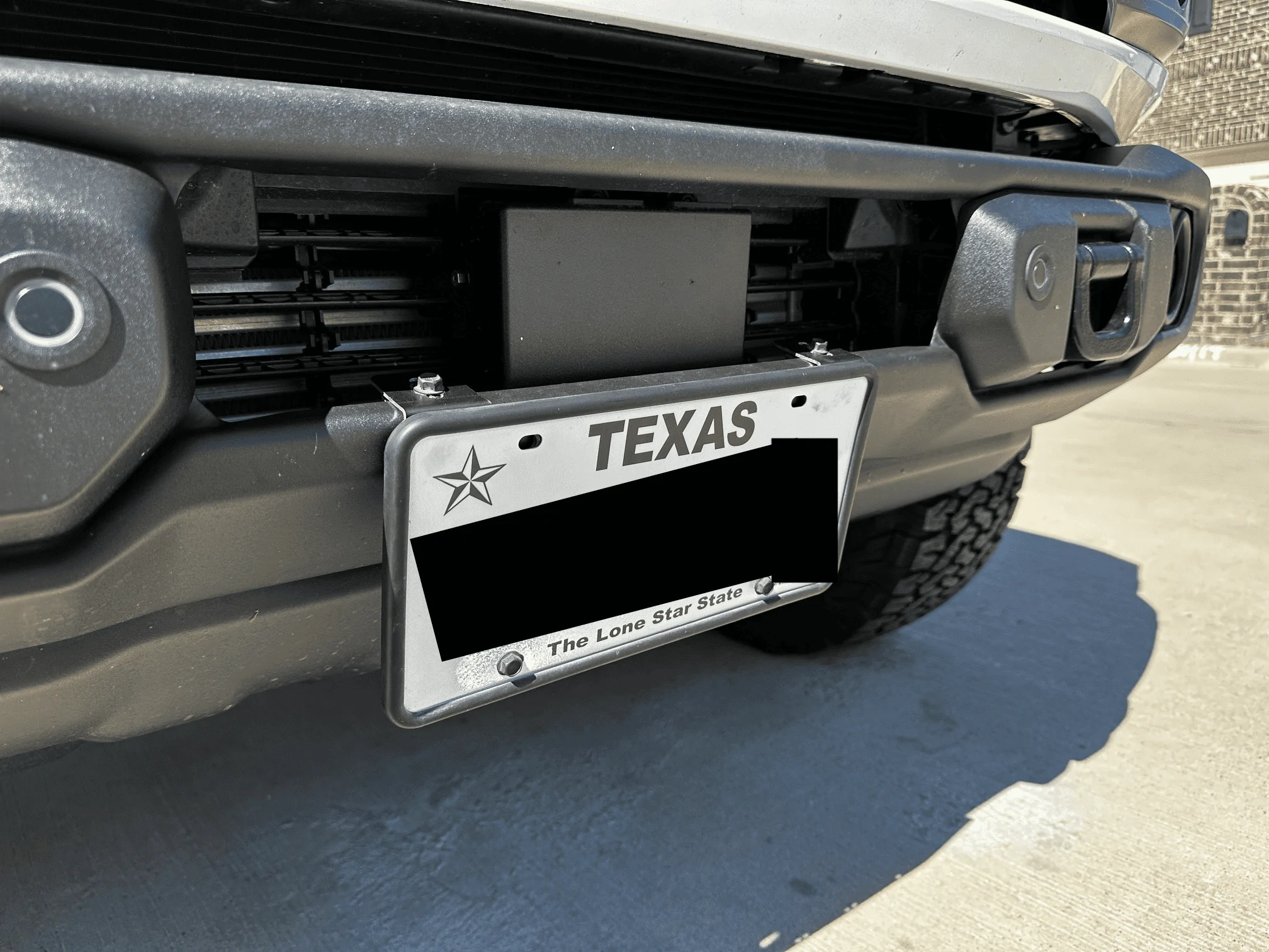 Ford Maverick No drill front license plate for just $20 1708542911309