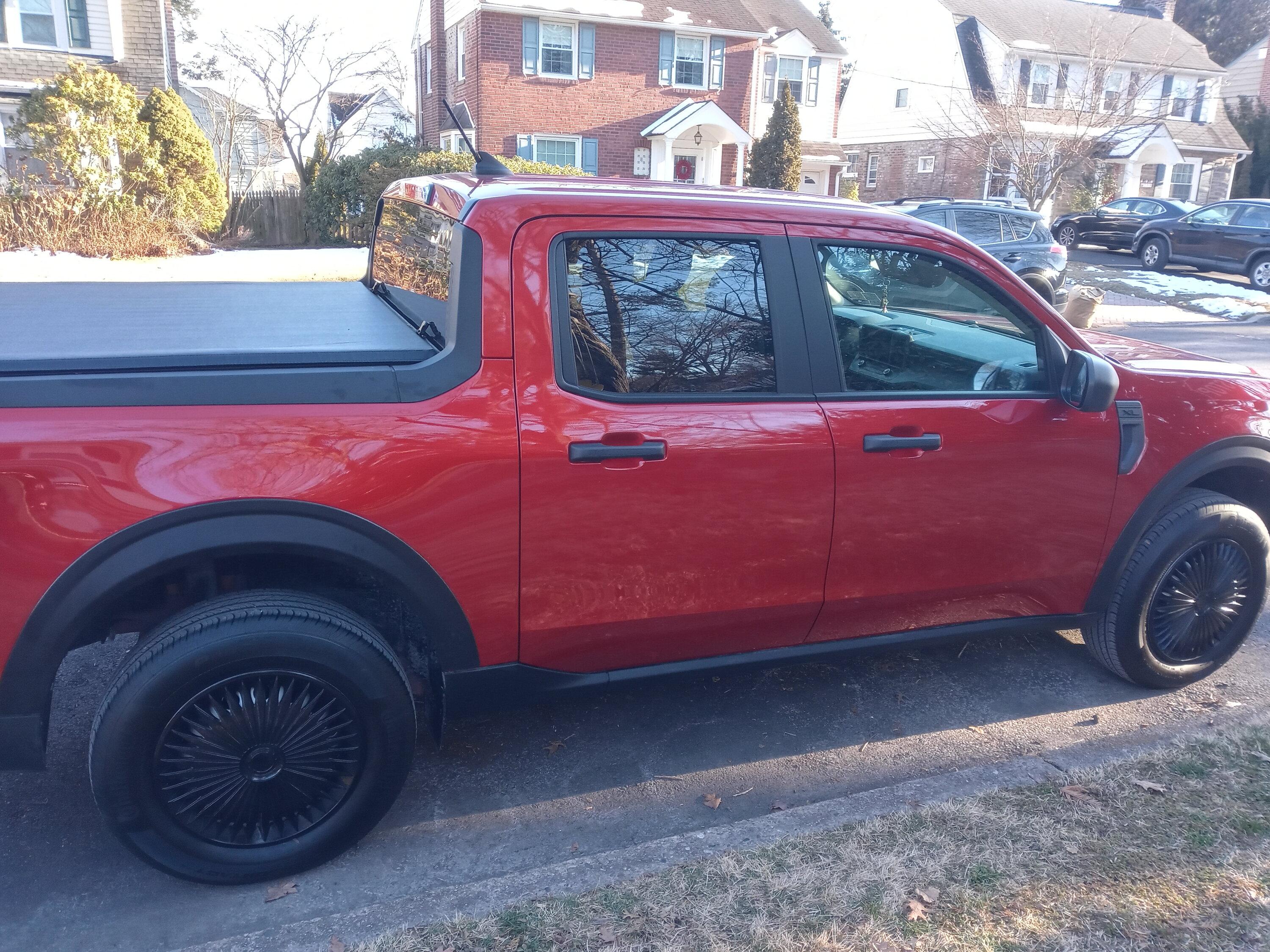 Ford Maverick Mabett fender flares installed photos 20240220_160631_HDR