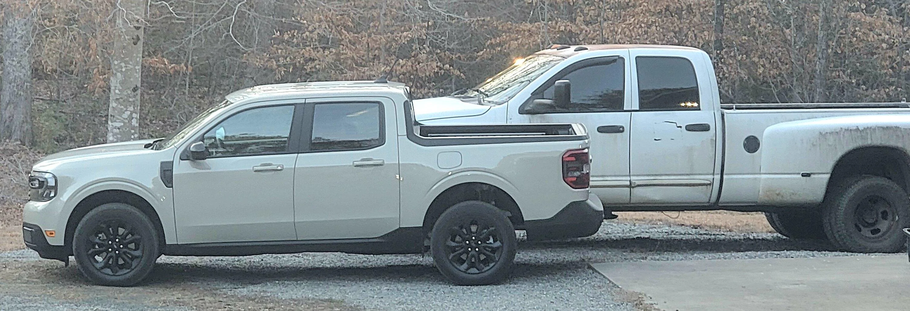 Ford Maverick Post your Maverick next to ridiculously large trucks - photos thread 1000029116