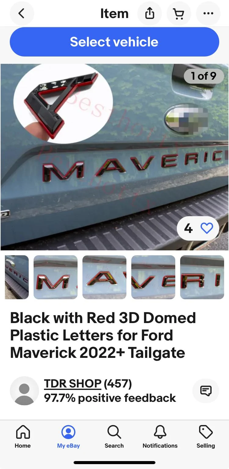 Ford Maverick Tailgate letters recommendations? IMG_4688