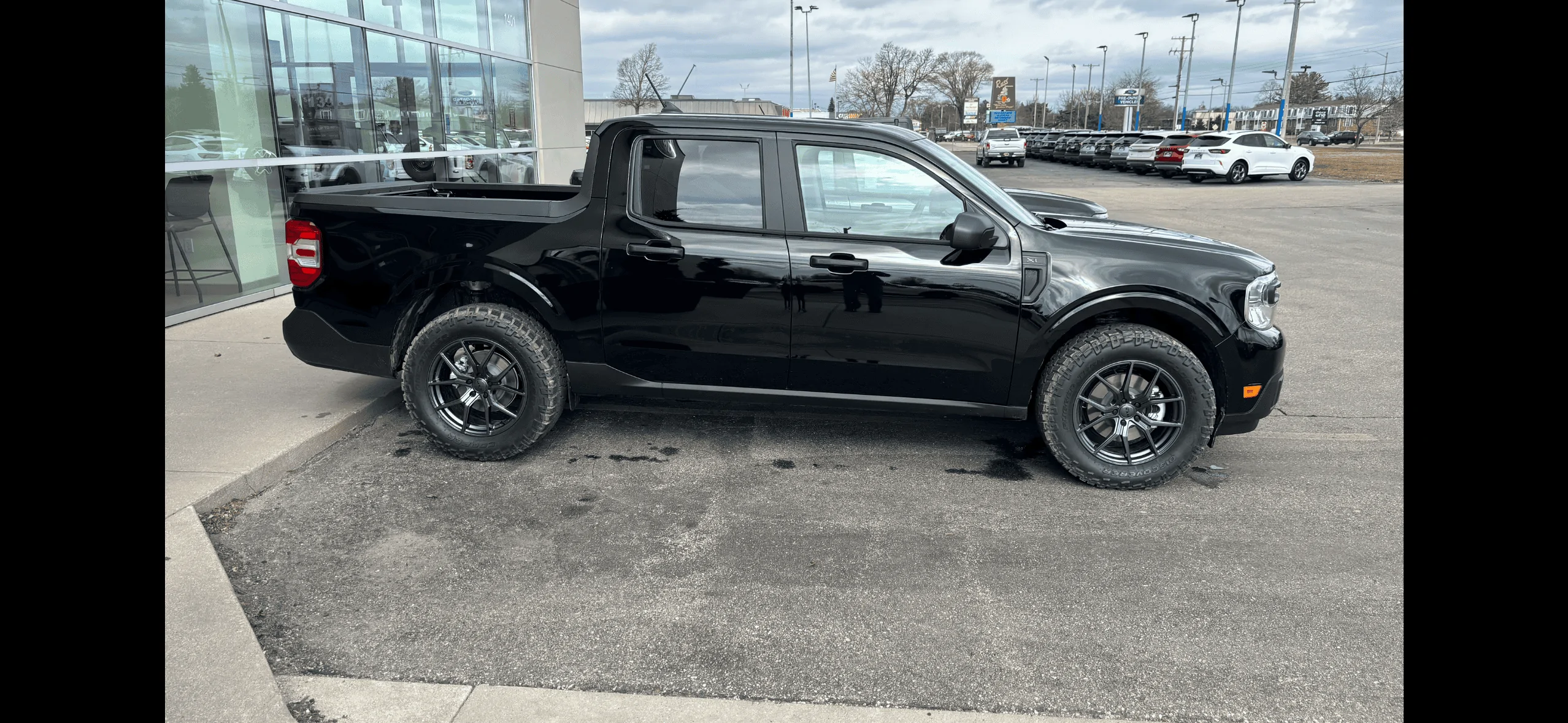 Ford Maverick 265/60-18 Cooper Rugged Trek tires installed IMG_4898