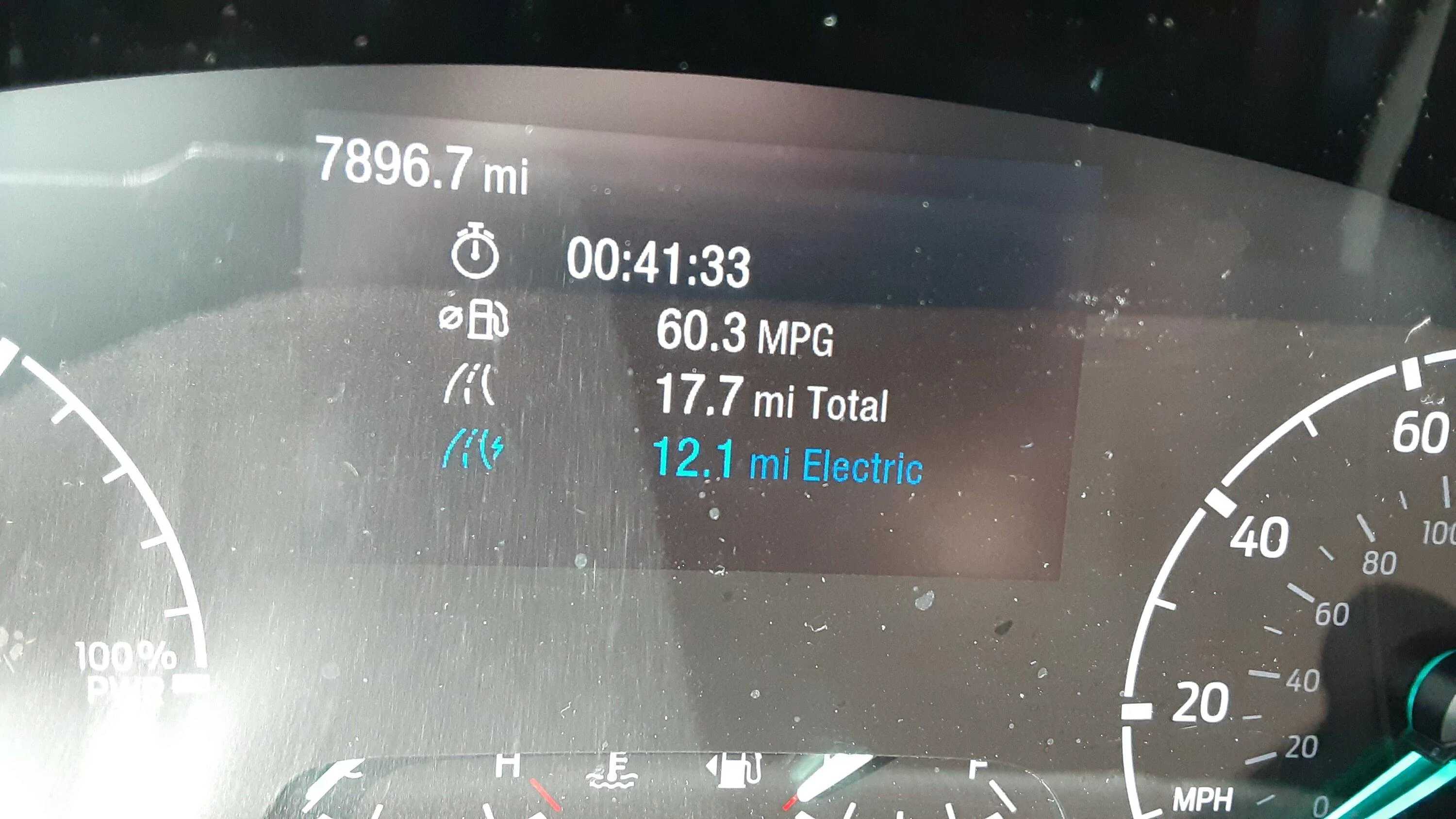Ford Maverick My best single-trip mileage so far. 20240223_150351