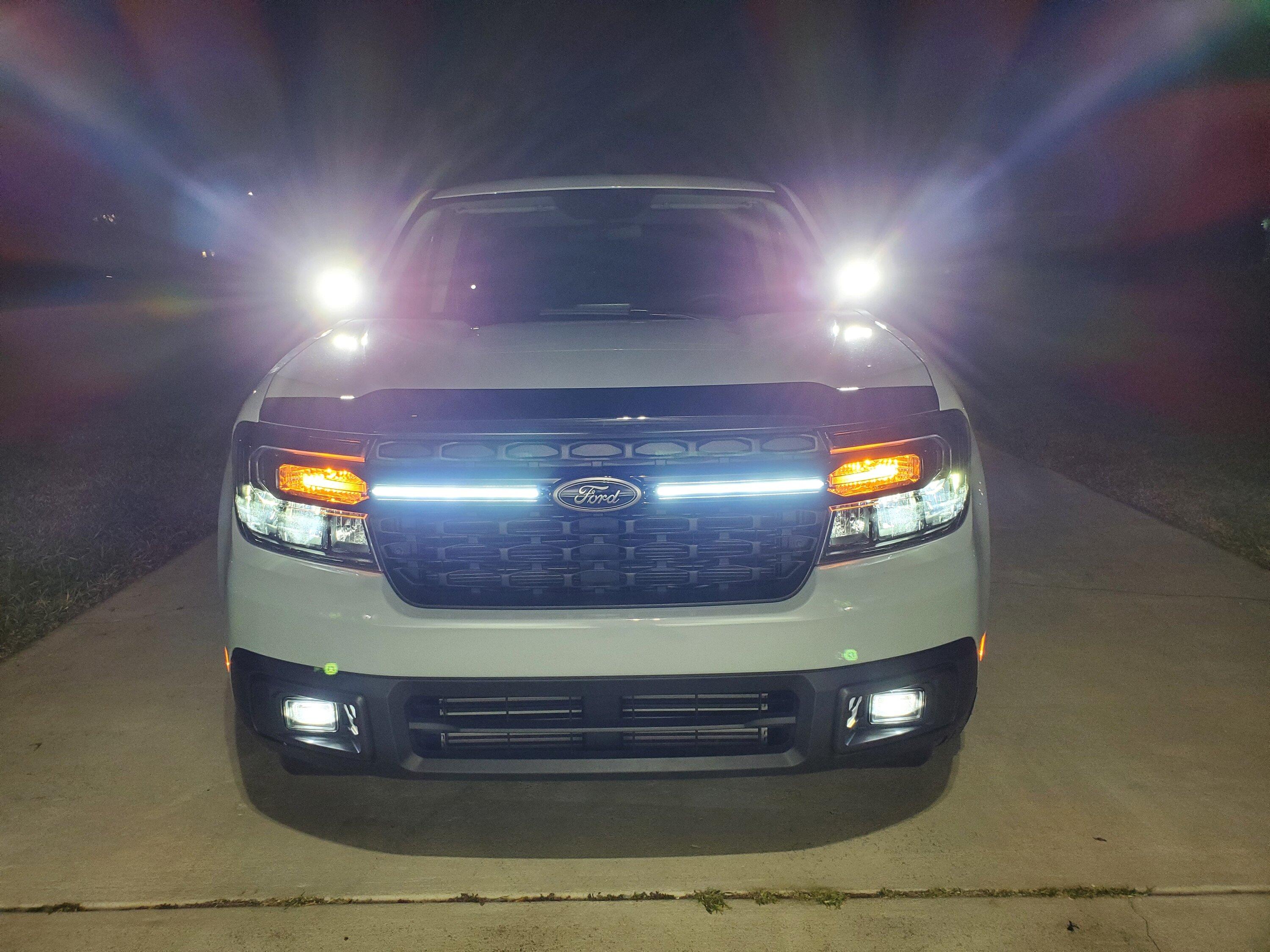 Ford Maverick Diode Dynamics Fog lights & SSC2 PRO Ditch Lights Installed! 20240224_235634