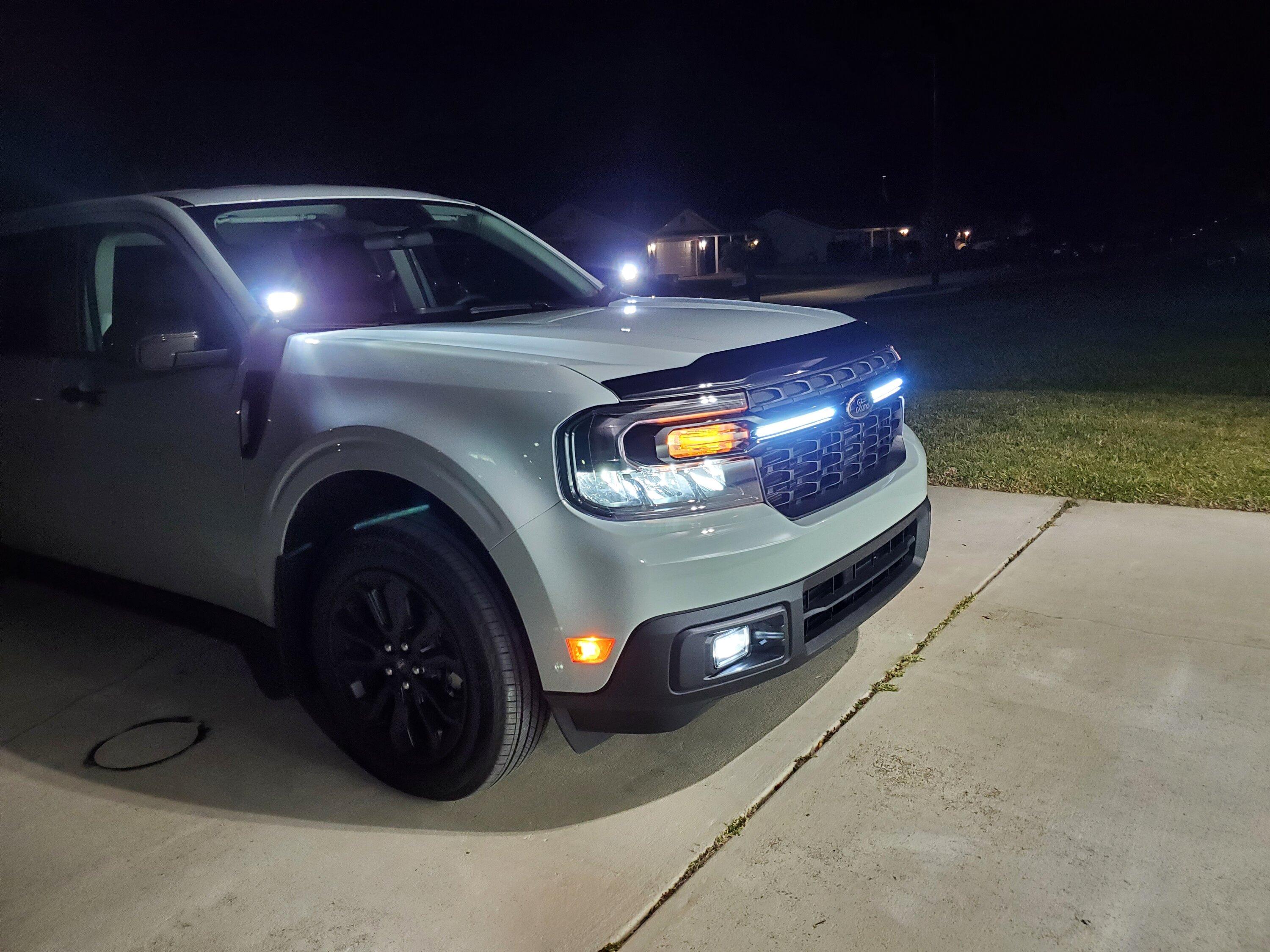 Ford Maverick Diode Dynamics Fog lights & SSC2 PRO Ditch Lights Installed! 20240224_235652
