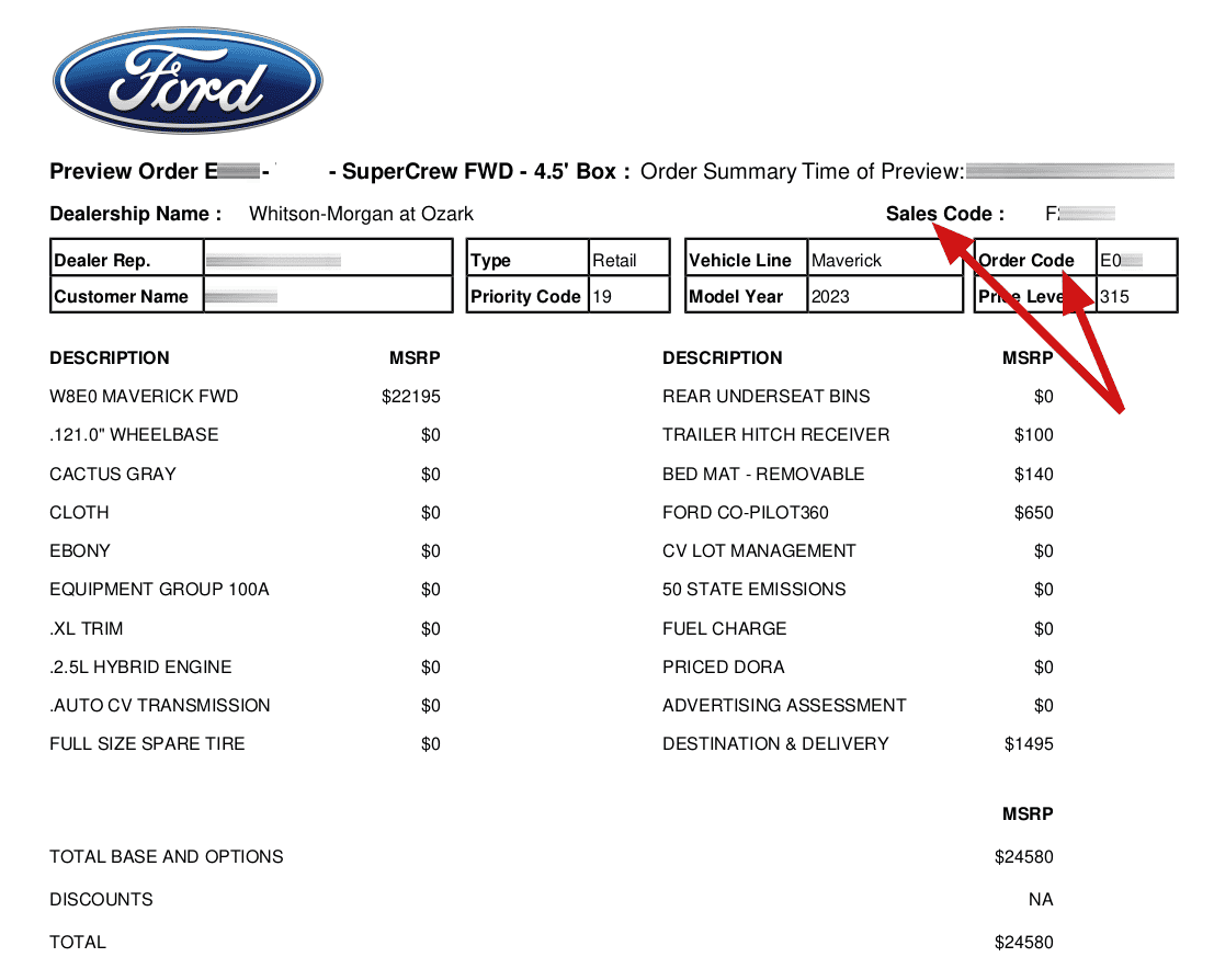 Ford Maverick My Son is going to order a Mav today | UPDATE May 18th build date ! Screenshot from 2024-02-26 06-18-46