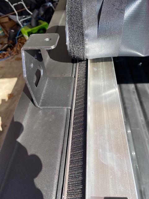 Ford Maverick Tonneau and cross bed rails installed truck3