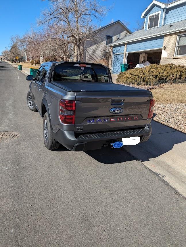 Ford Maverick Best Tailgate Lettering for Carbonized Gray? Maverick-Back