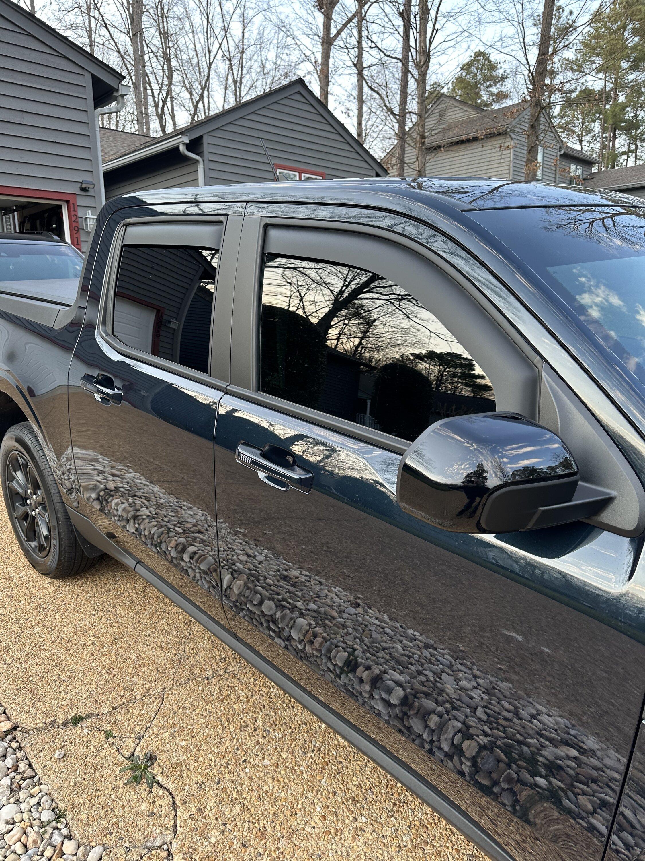 Ford Maverick "In Channel" Side Window Visors Now Available From Realtruck / EGR IMG_0162
