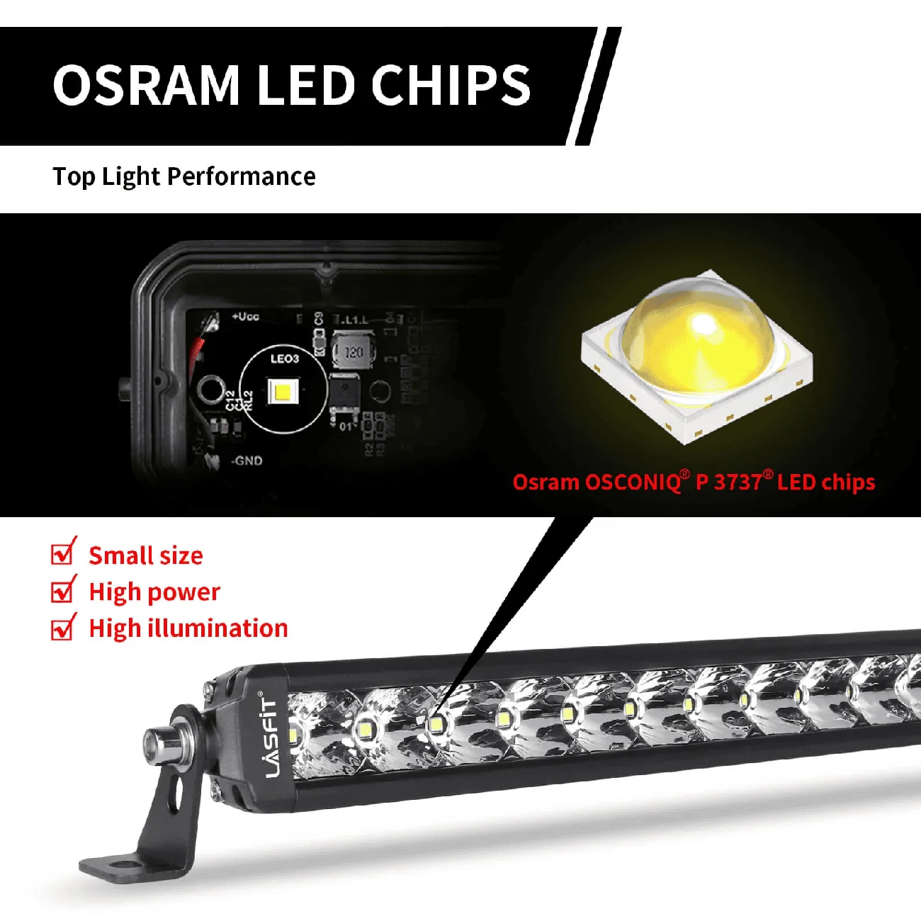 Ford Maverick Lasfit LED Light Bars - High-Quality Combo Lens Light Bar For Your Budget high brightness