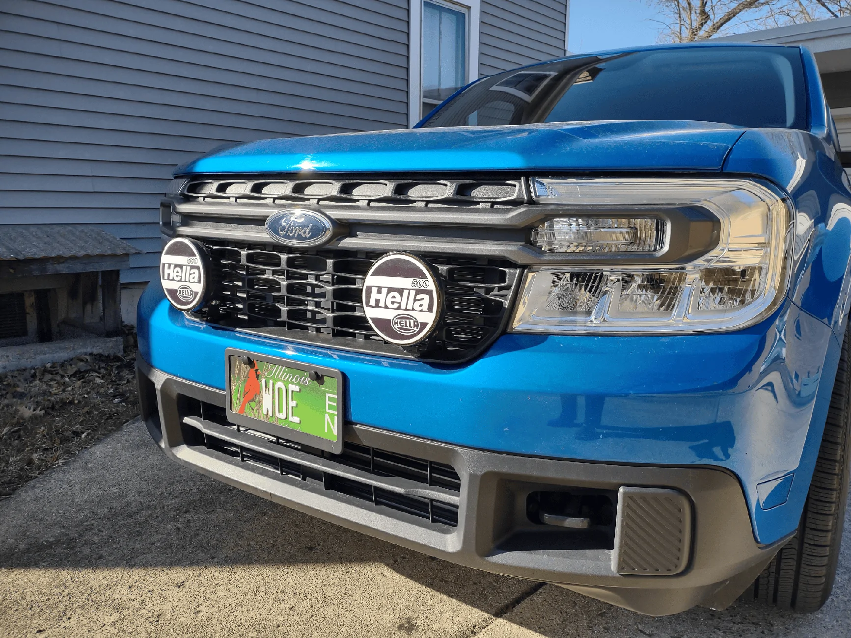 Ford Maverick JJC grill brackets with Hella 500 LEDs IMG_20240226_141934997_HDR