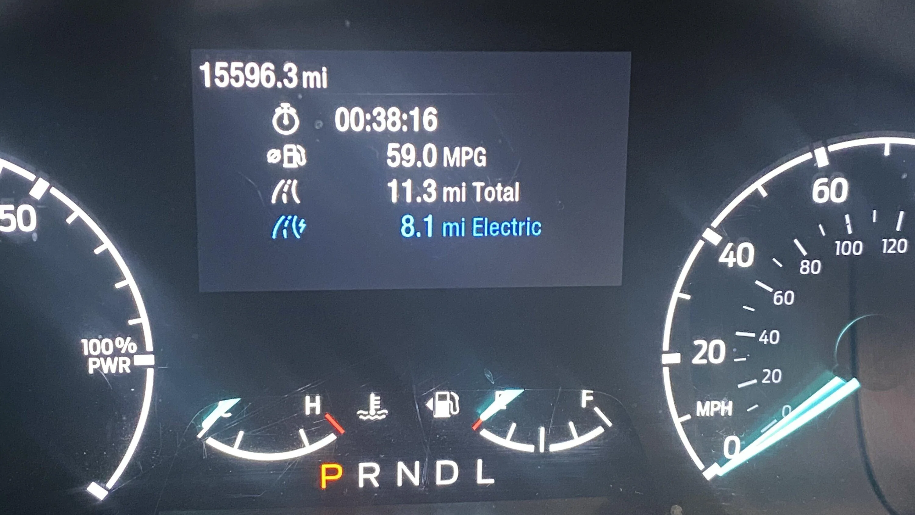Ford Maverick Hybrid Humidity Versus Mileage IMG_8764
