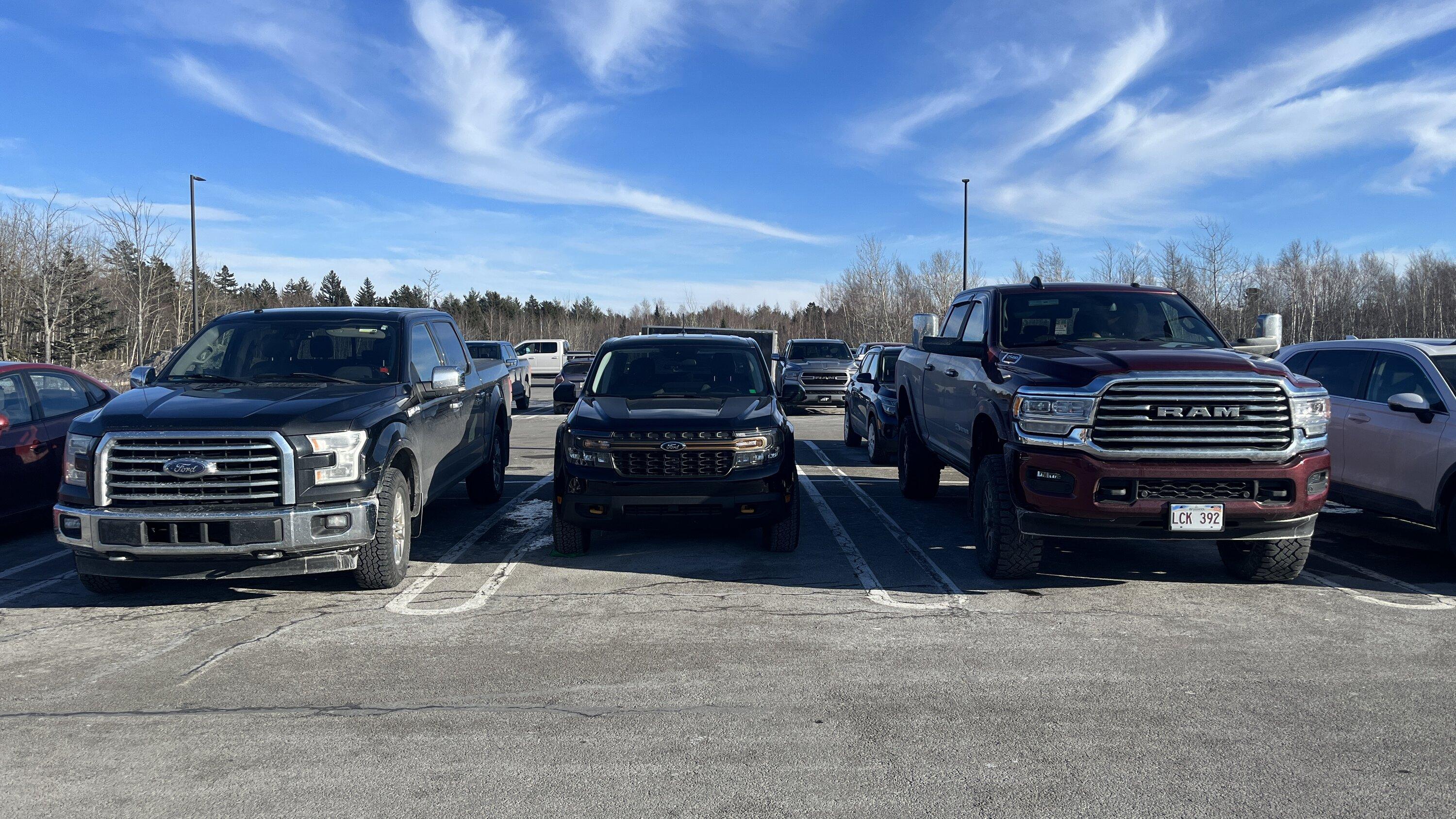Ford Maverick Post your Maverick next to ridiculously large trucks - photos thread IMG_6995