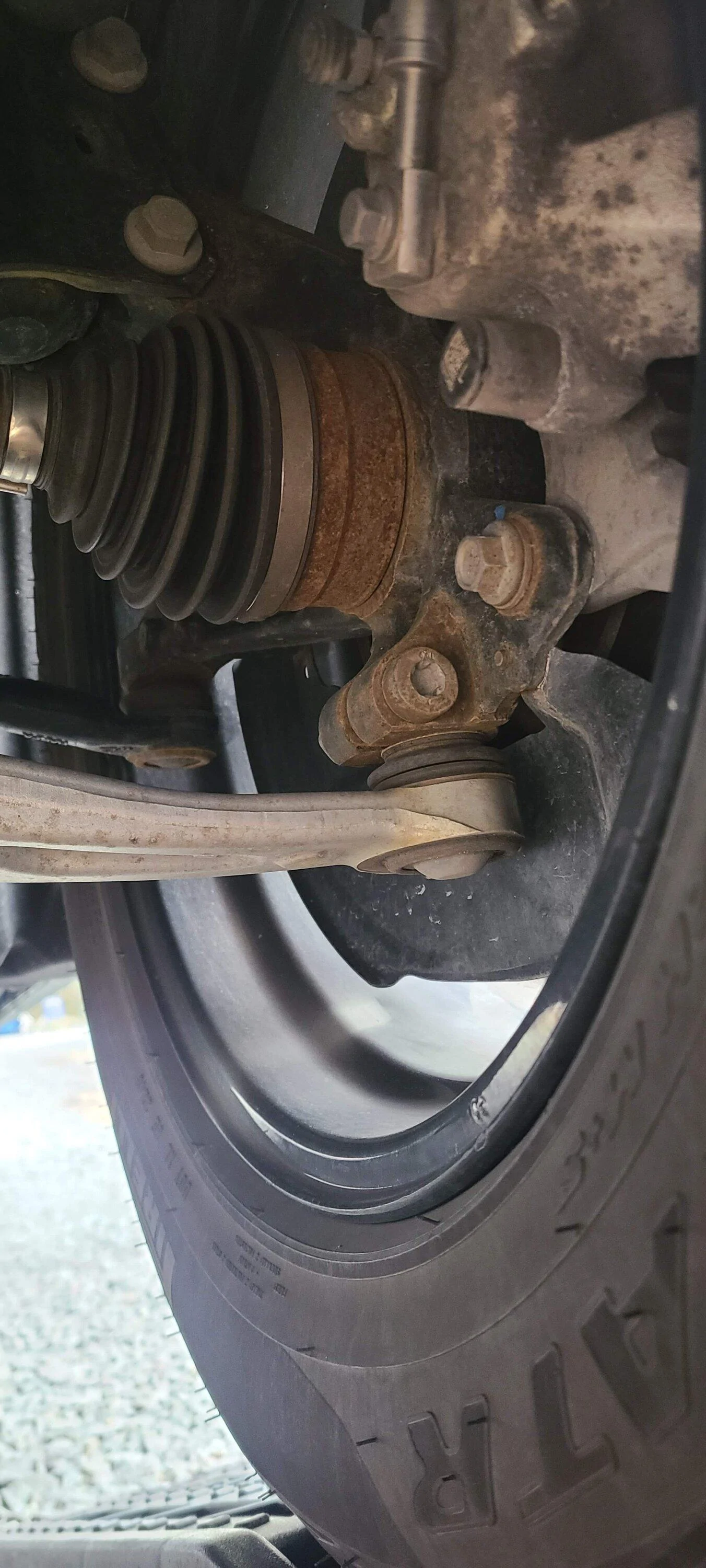 Ford Maverick Noise from front end and rusty CV axles 20240301_163016