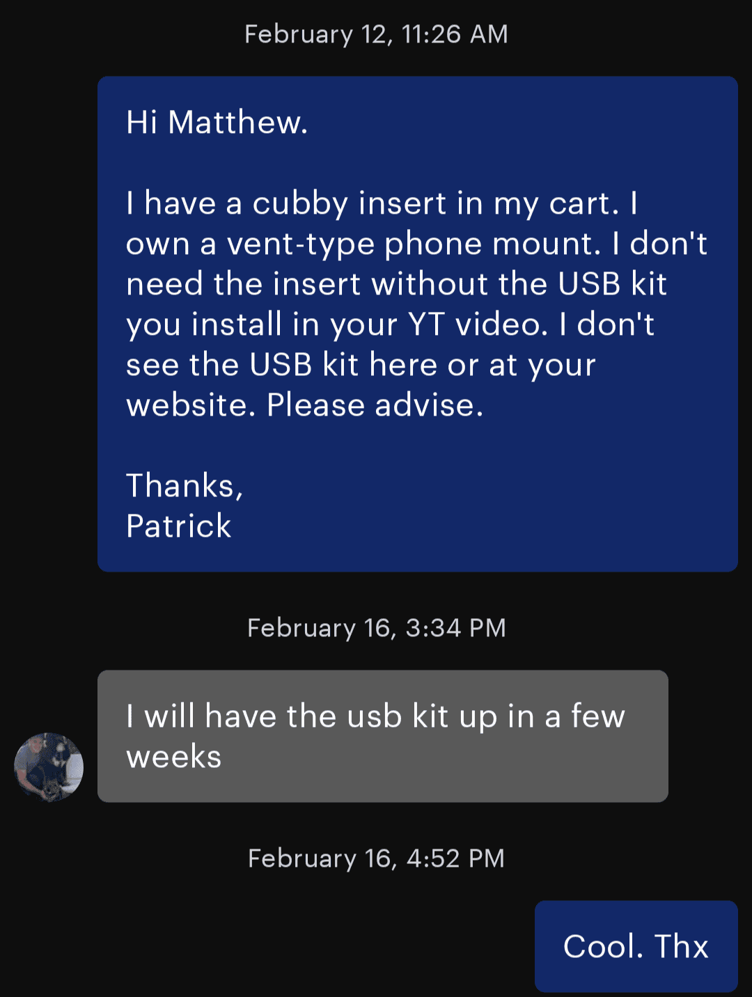 Ford Maverick USB kit for cubby insert - parts/vendor list coming soon Screenshot_20240302-132345