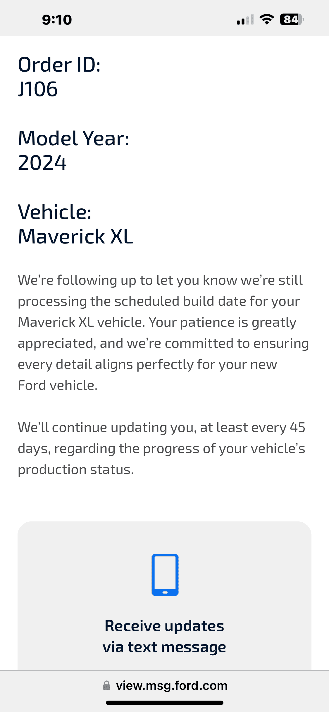 Ford Maverick Ford, 45 days email update system icon updated, view online new feature IMG_4744