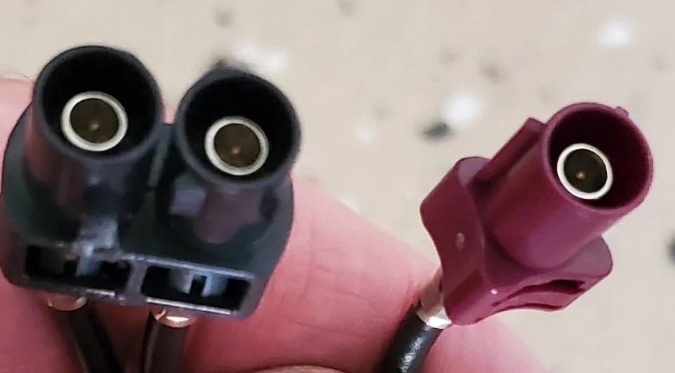 Ford Maverick Swapping out roof Antenna Antenna Connectors at Roof Mounted Antenna - Purple Cellular-TCU - Wilbur