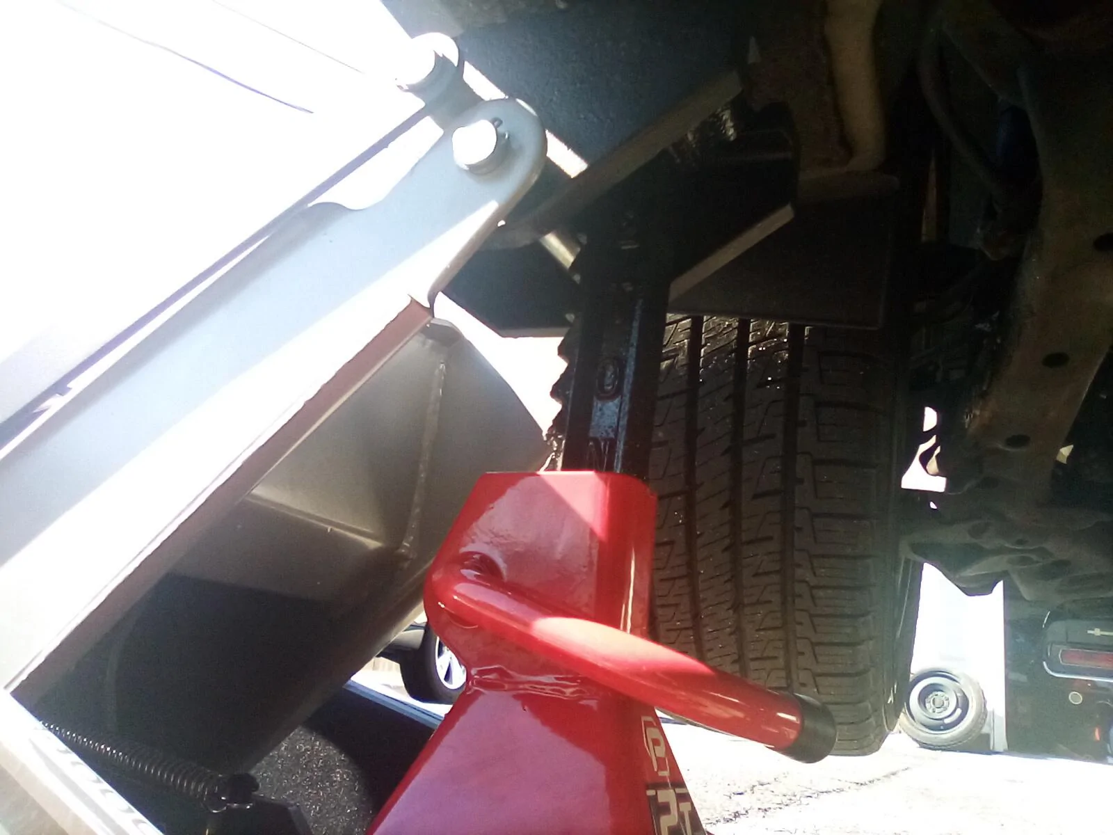 Ford Maverick how to jack truck to put it on jack stands. IMG_20240303_111356