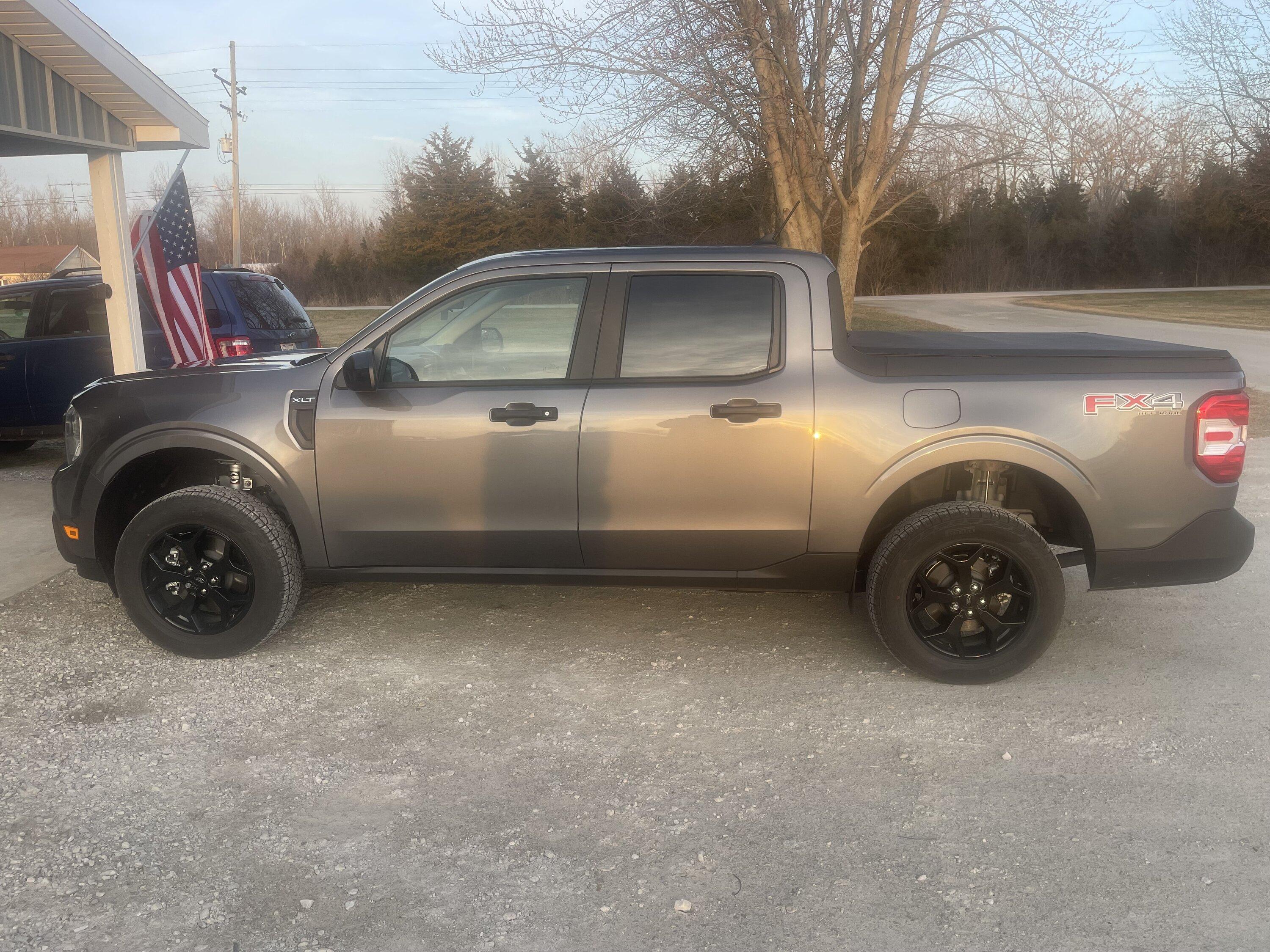 Ford Maverick Rough Country 2” Lift installed - before & after photos IMG_3444