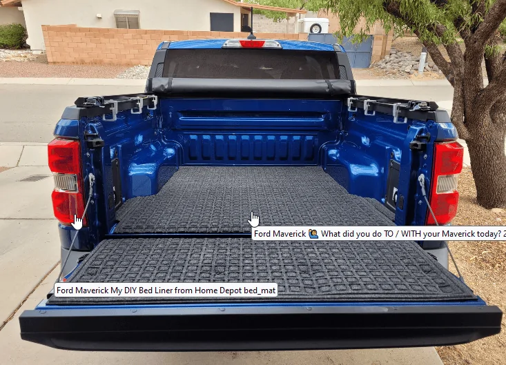Ford Maverick Best bed mat? DIY Bed Liner from Home Depot  MaverickTruckClu