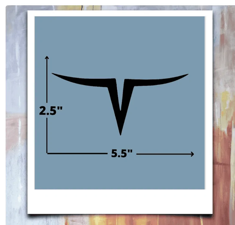 Ford Maverick Opinions on this Maverick emblem?  The cow in lower right bottom side of tailgate. 1709765315445
