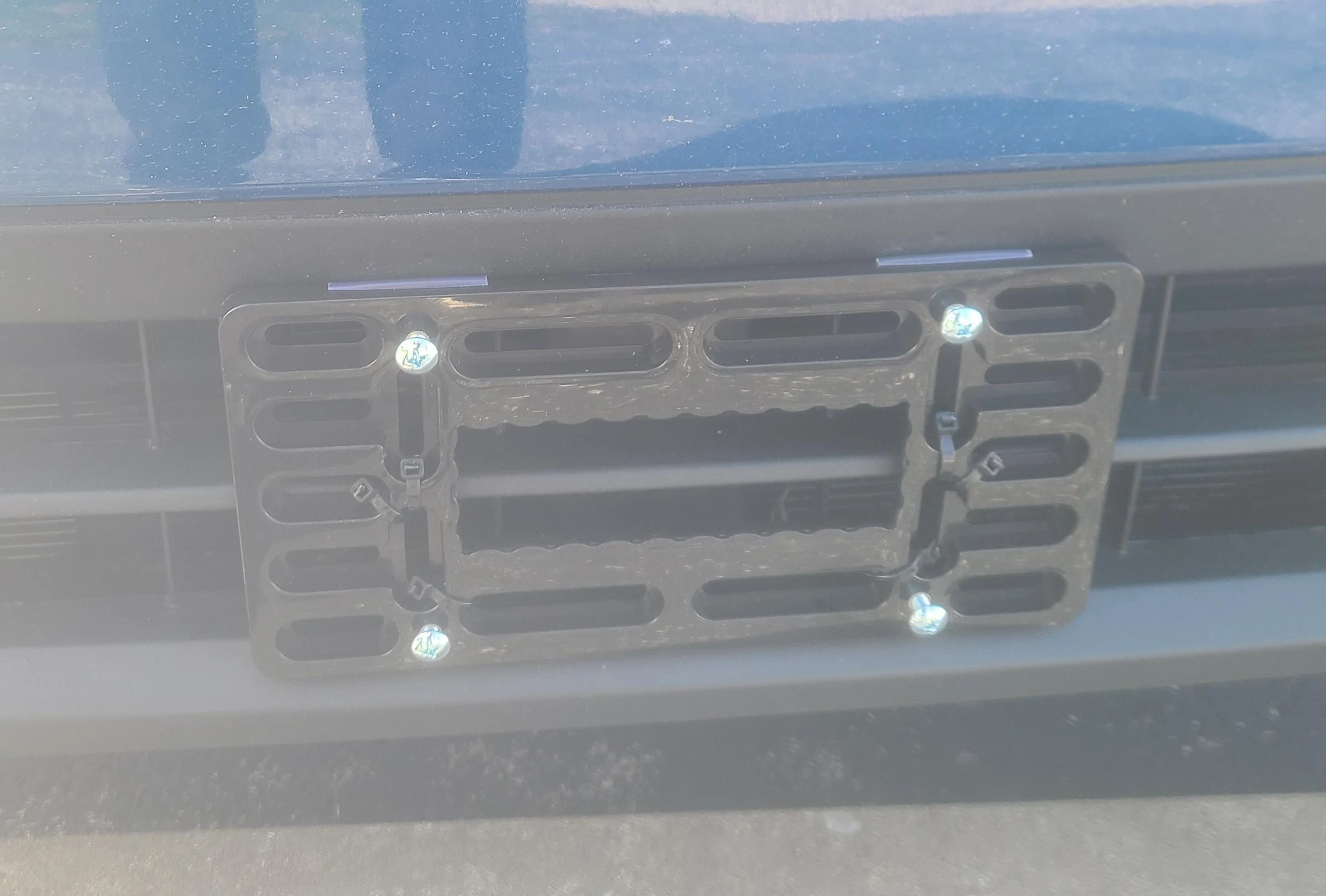 Ford Maverick My No Drill Plate Mount 20240307_111956