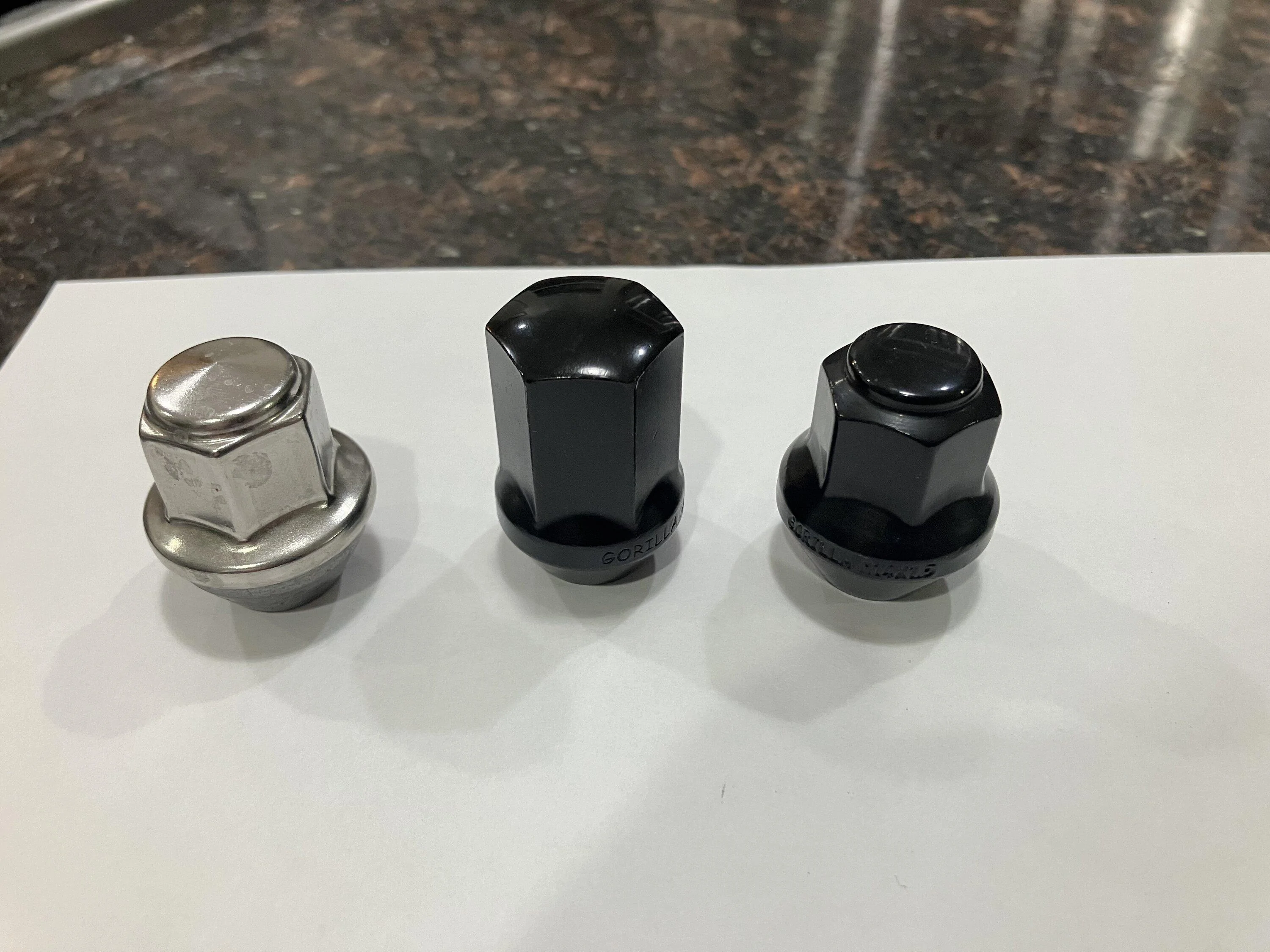 Ford Maverick Black Lug Nuts (+closely matching lock set) IMG_4221