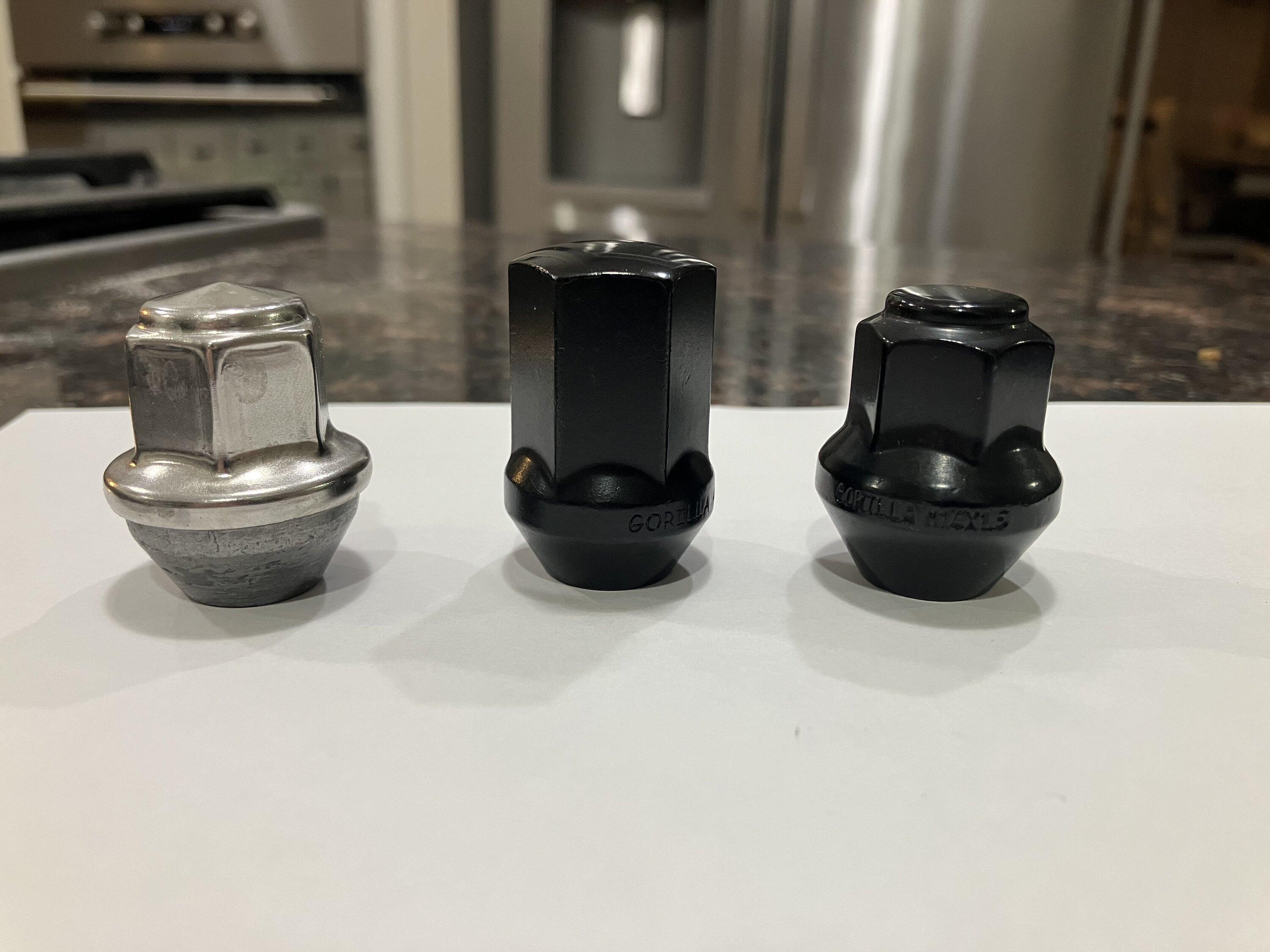 Ford Maverick Black Lug Nuts (+closely matching lock set) IMG_4222