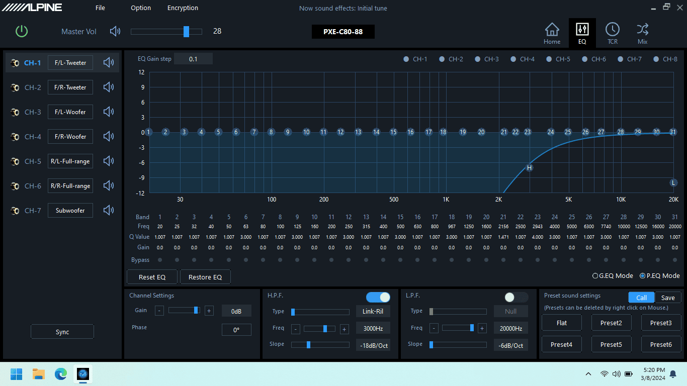 Ford Maverick Alpine Optim8 DSP/Amp - Lane's Review, Thoughts, Results... EQ - One Cha