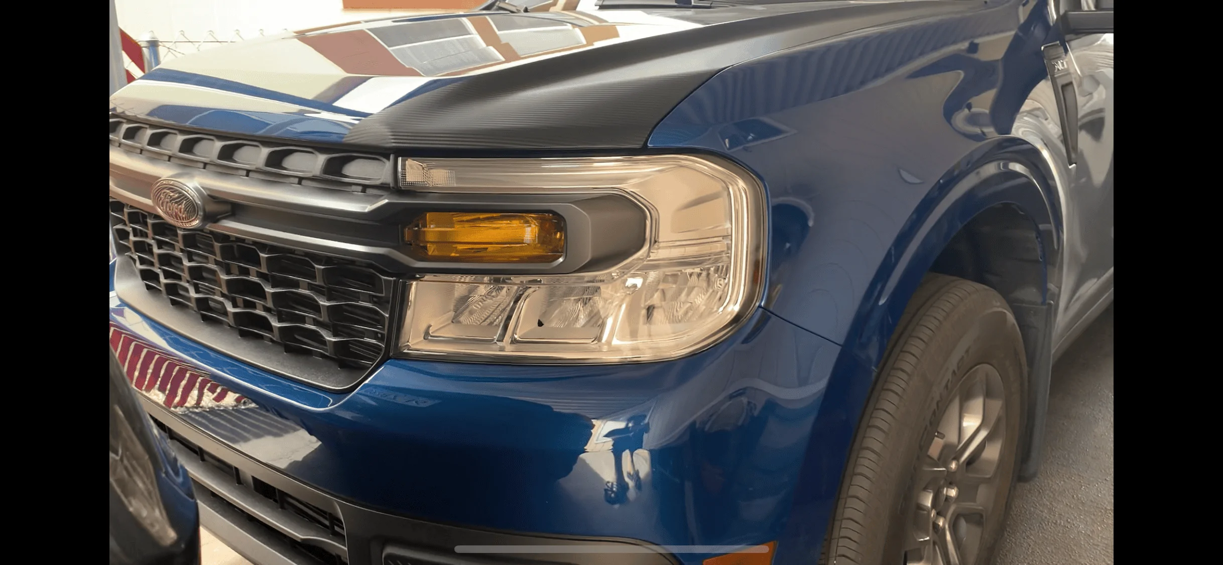 Ford Maverick Simple yellow tint for front turn signal light IMG_0252