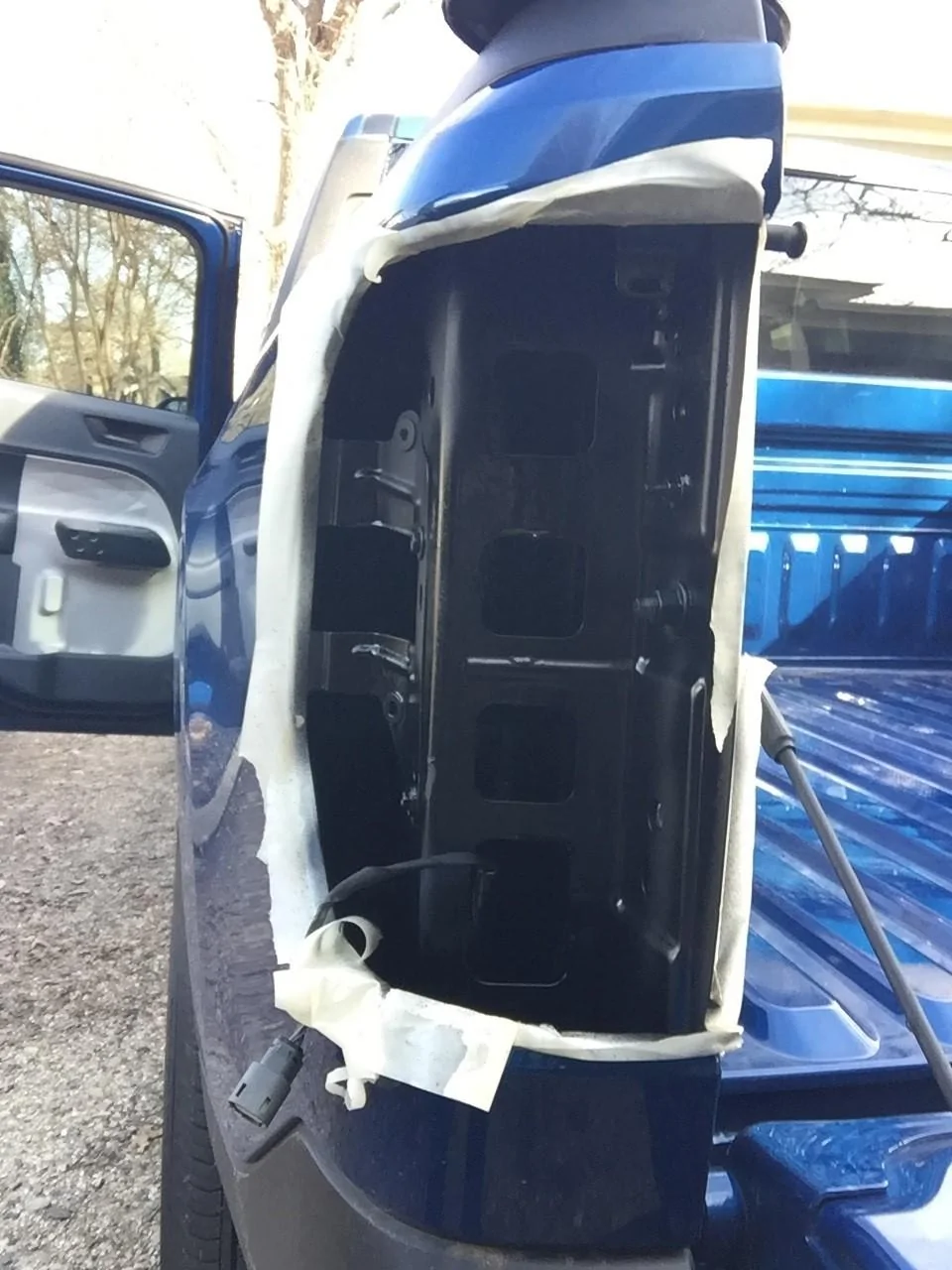 Ford Maverick Tailgate Lettering Installed tail